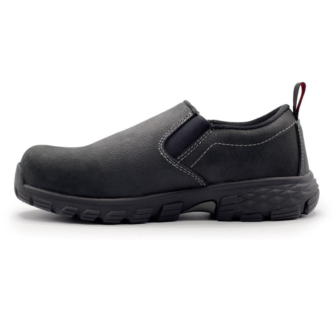 SD10 Composite Toe Work Shoes for Men - Lightweight & Safety Toe Black Work Boots for Construction, Warehouse & Industrial Jobs