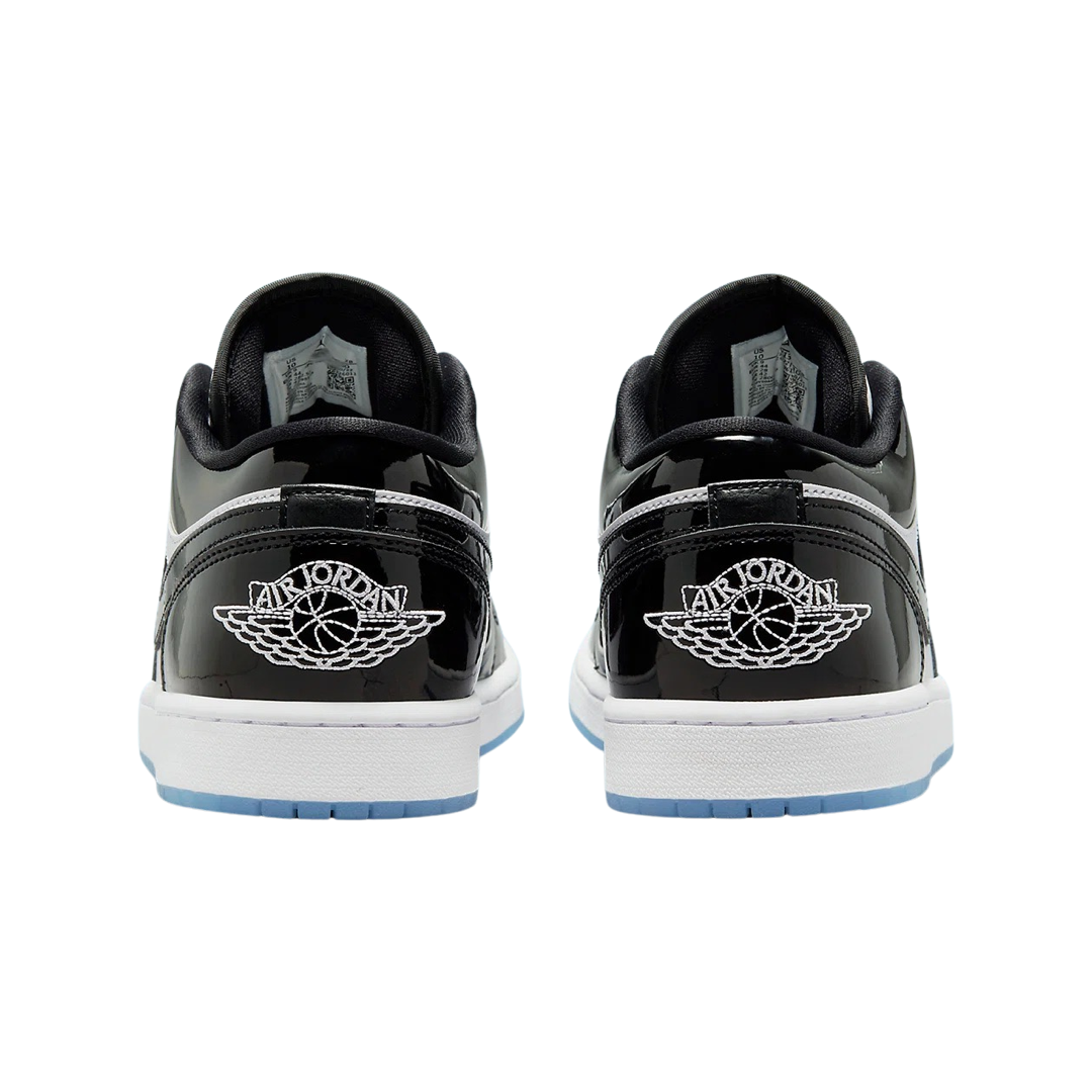 Air Jordan 1 Low SE GS Sneakers - Concord White & Black Basketball Shoes for Women & Girls - Perfect for Casual Wear, Gym & Street Fashion