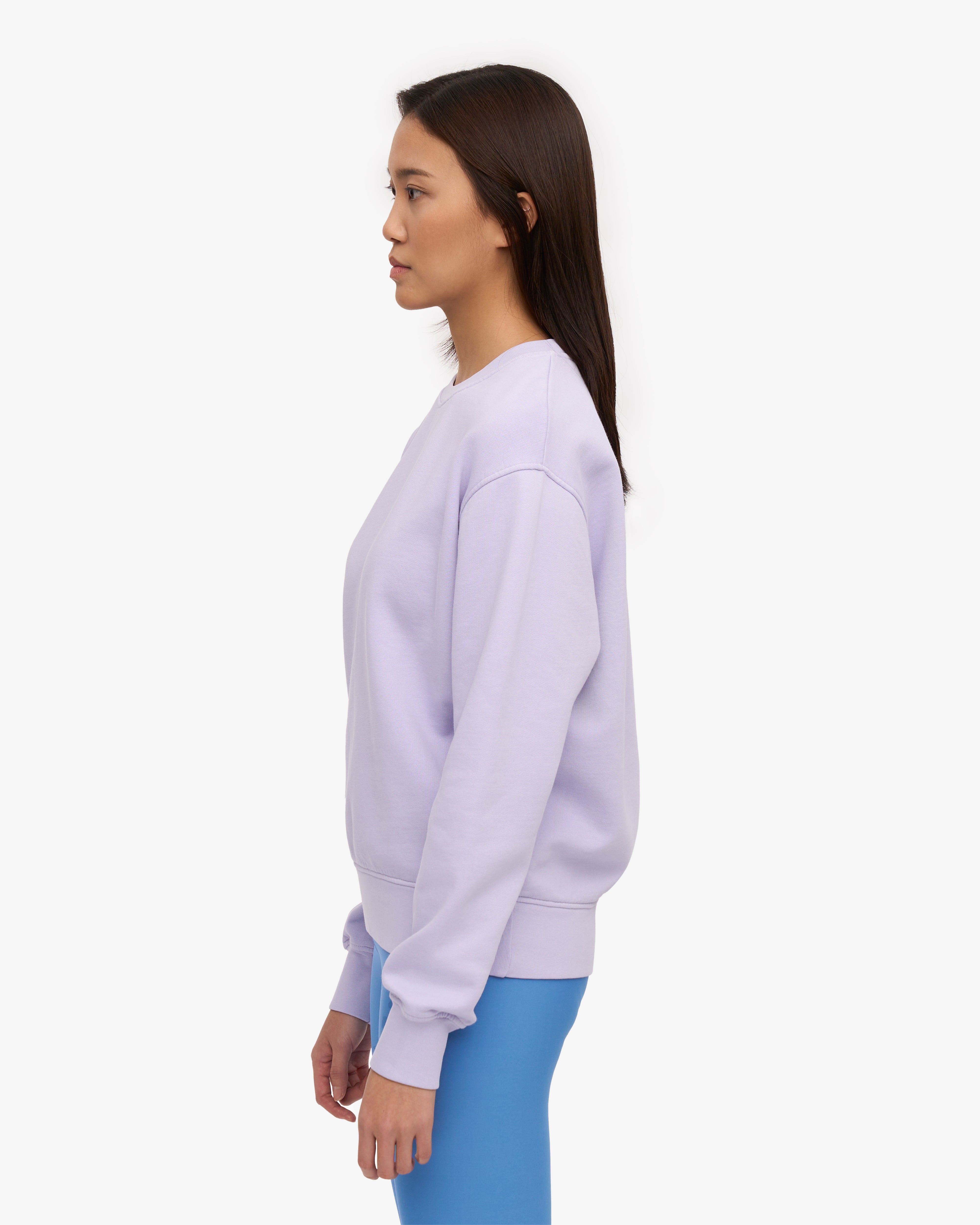Organic Cotton Women's Classic Crew Neck T-Shirt - Soft Lavender Color for Casual Wear & Everyday Comfort