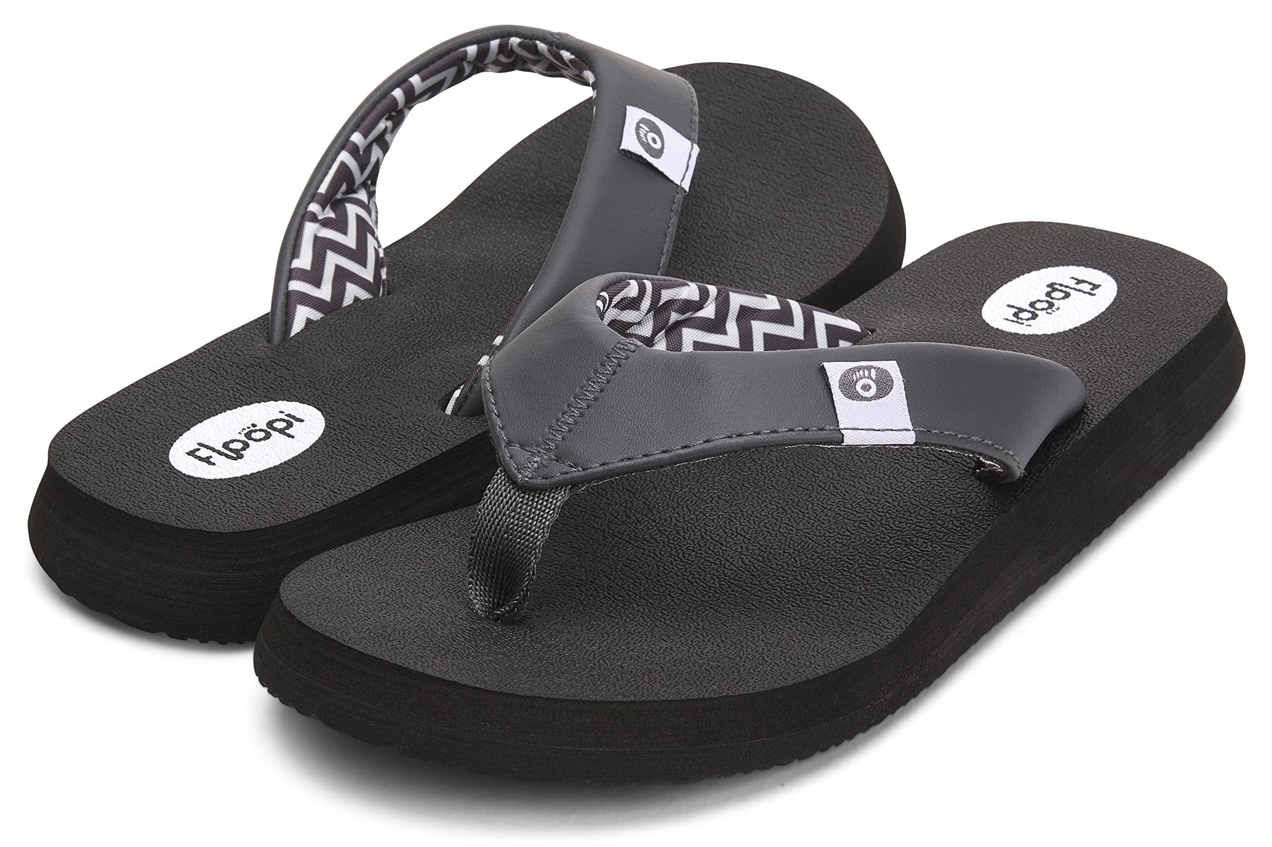 Floopi Women's Flip Flops - Comfortable Flat Yoga Sandals with Anti-Skid Soles for Beach, Pool, Yoga & Indoor/Outdoor Wear | Stylish Ladies Thong Sandals for Summer Vacation & Casual Walking