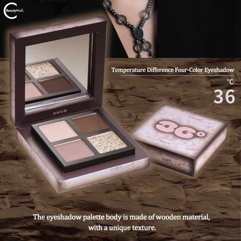 EXILEJOY Exile Paradise 36℃ Temperature Change Eyeshadow Palette - Gray & Pink Shades for Day to Night Makeup Looks | Perfect for Parties, Dates, and Special Occasions