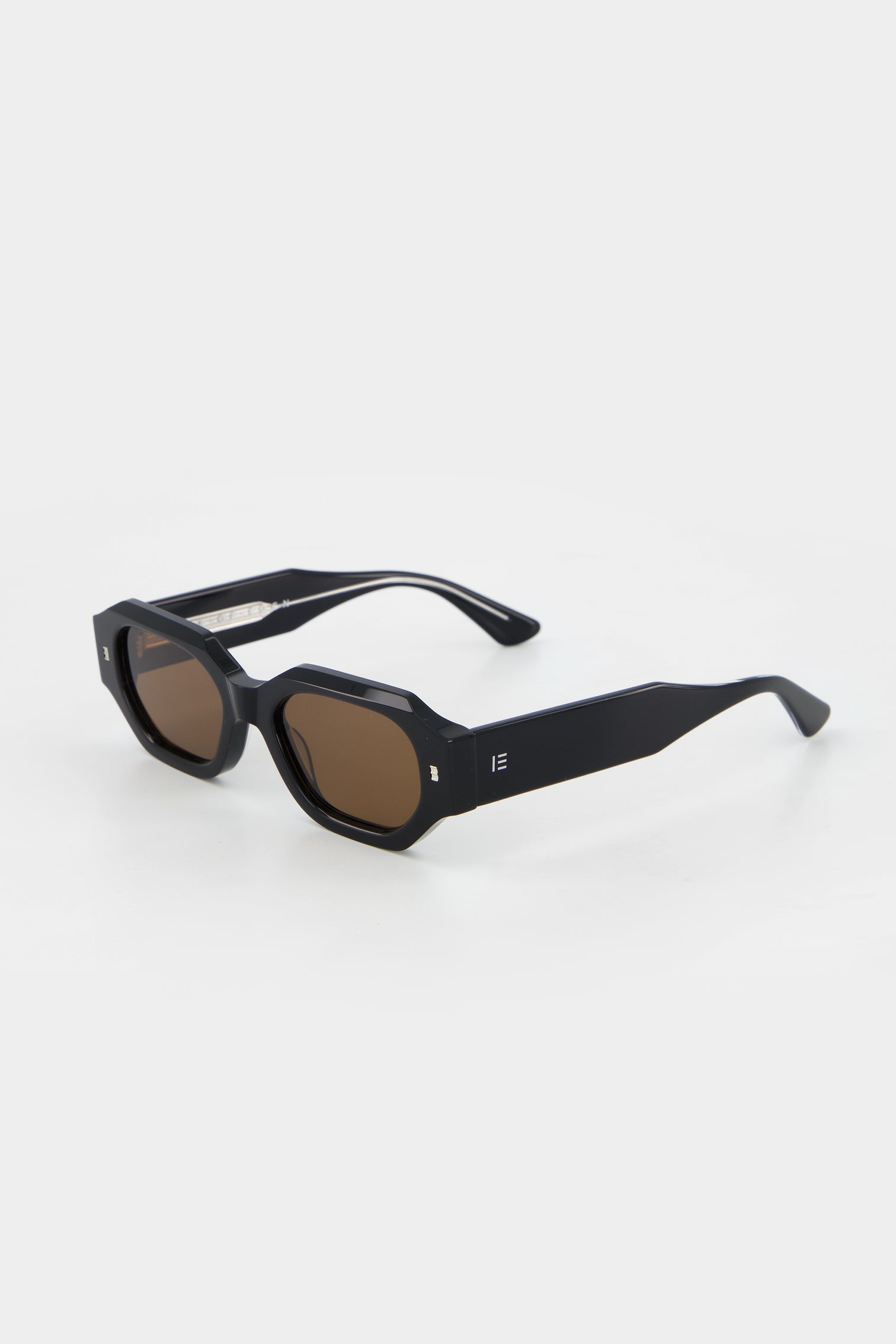 Stylish Blake Black & Brown Lens Sunglasses for Men & Women - UV Protection, Polarized, Fashionable Shades for Outdoor Activities, Driving, and Beach Vacations
