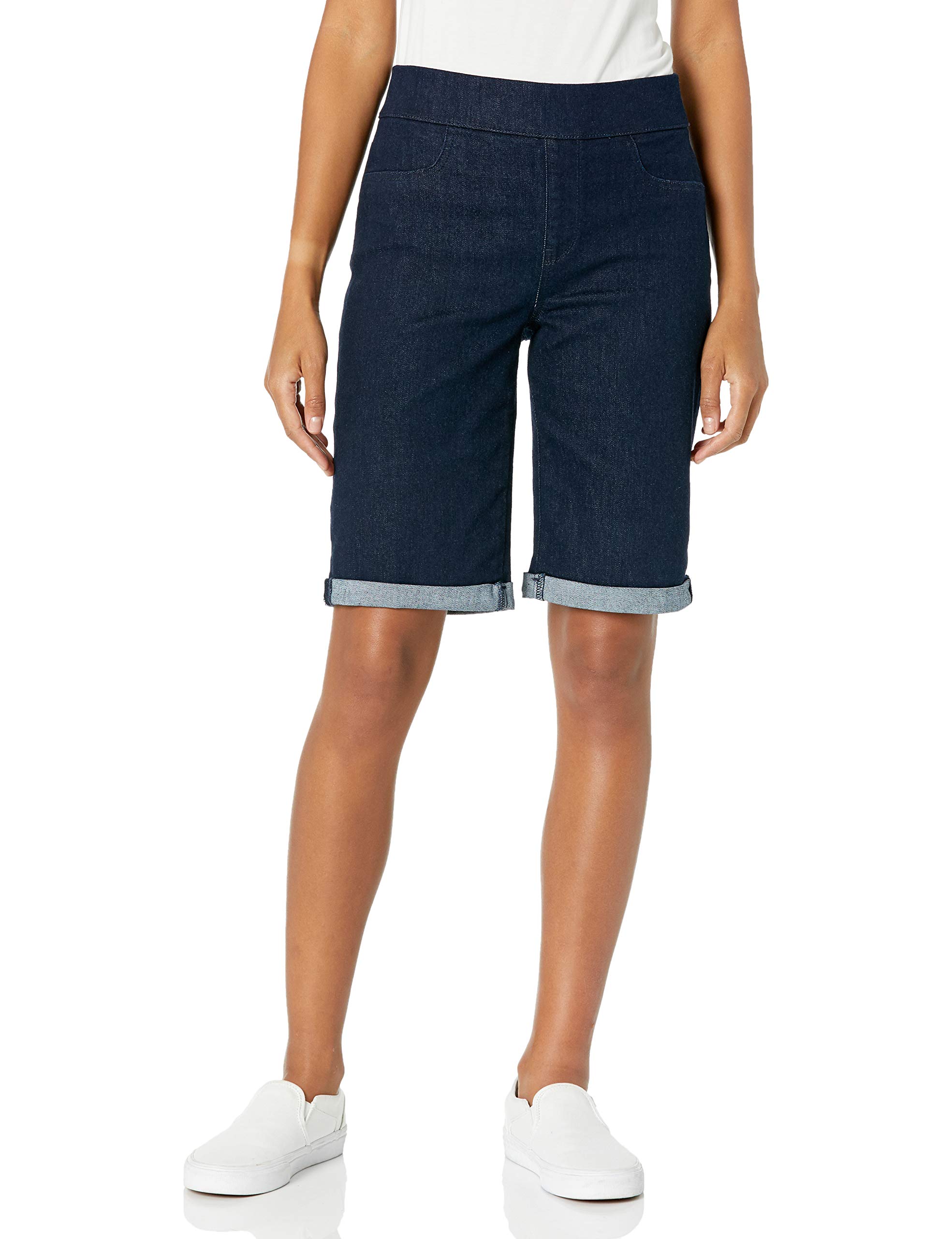 NYDJ Women's Roll Cuff Pull-On Shorts for Casual Wear