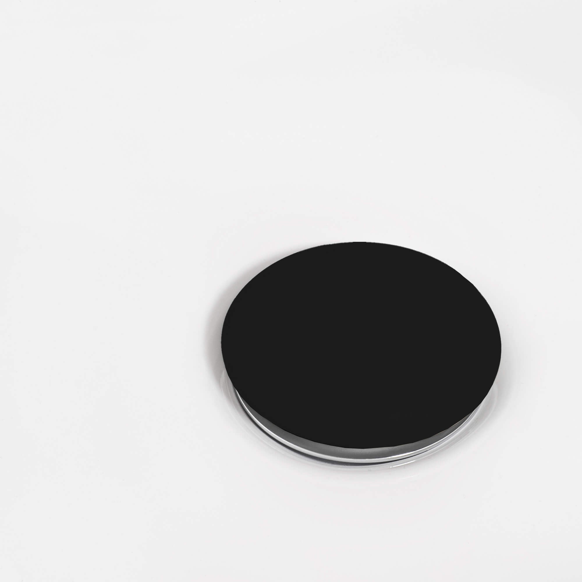 Black Ceramic Push Pop Up Bathroom Sink Drain - Perfect for Modern Vanities & Bathroom Renovations
