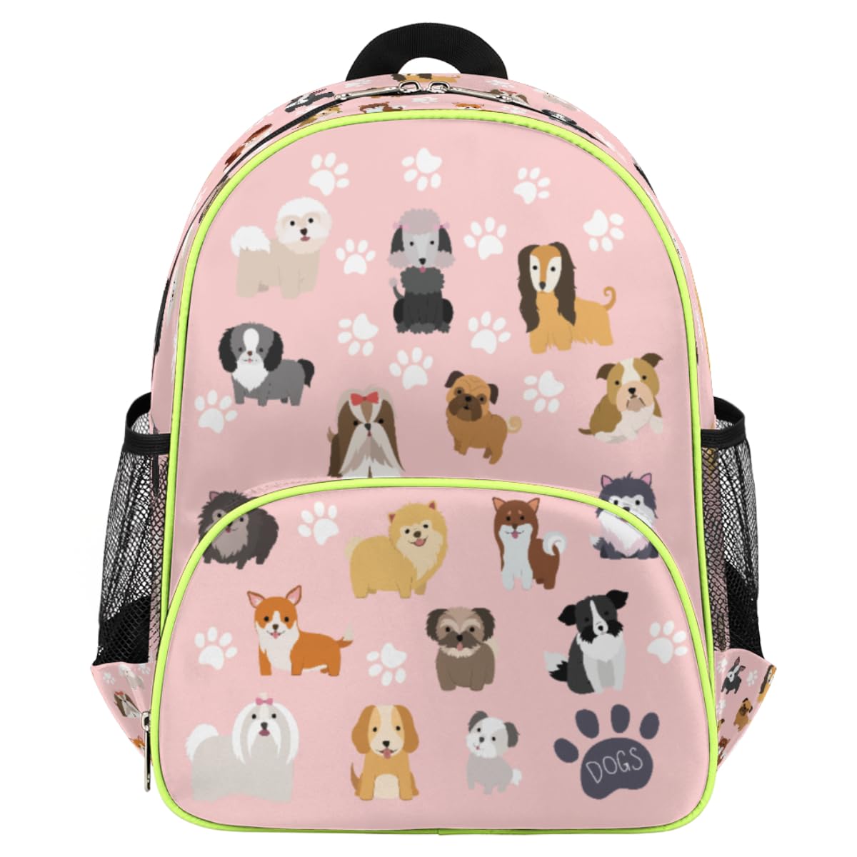 **Pink Waterproof Dog Backpack for Girls & Kids – Cute Puppy Toddler Daypack for Preschool, Kindergarten & School – Adjustable Chest Strap, 14.2 Inch Bookbag – Perfect for Back to School, Travel & Outdoor Adventures**