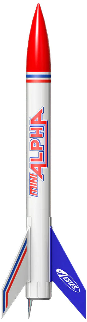 Estes Mini Alpha Model Rocket Launch Set - Beginner Rocket Kit with Mini Launch Controller & Pad (2458) | STEM Learning, Outdoor Science Experiments & Backyard Fun for Kids & Teens