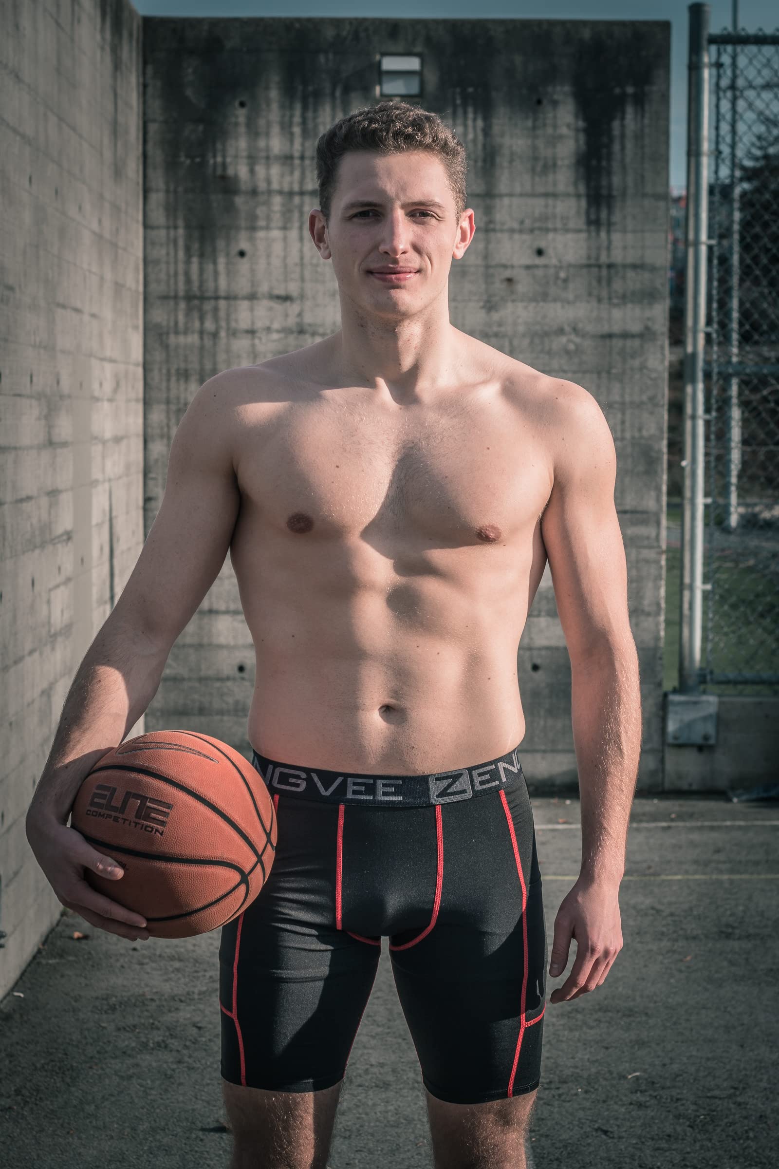 ZENGVEE Men's 3-Pack Compression Shorts with Pockets - Running, Gym, Yoga, Workout, Swimming, Cycling & Climbing Shorts for Active Men | Perfect for Sports, Training & Outdoor Activities