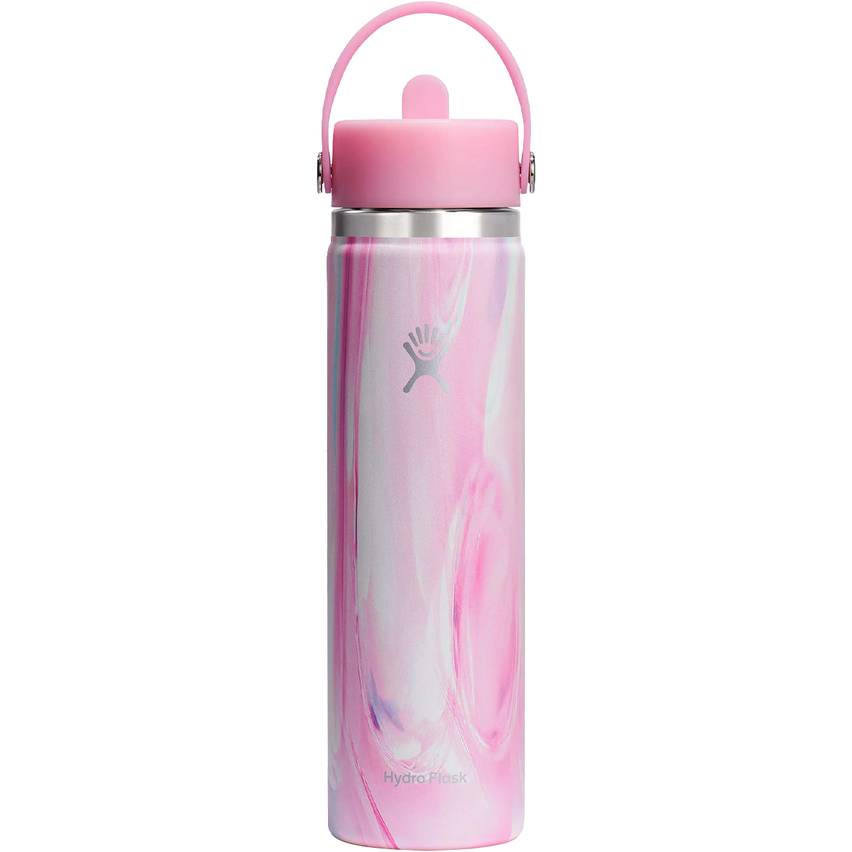 24 oz Wide Mouth Water Bottle with Flex Straw Cap - Leak Proof & BPA Free - Ideal for Gym, Hiking & Outdoor Activities