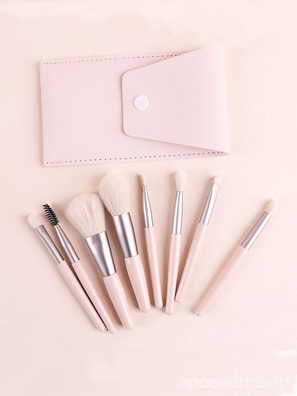 Professional Makeup Brush Set - 8 Piece Mini Cosmetic Brush Kit for Eyeshadow, Blending, Contouring & Foundation | Perfect for Travel, Home & Professional Makeup Artists