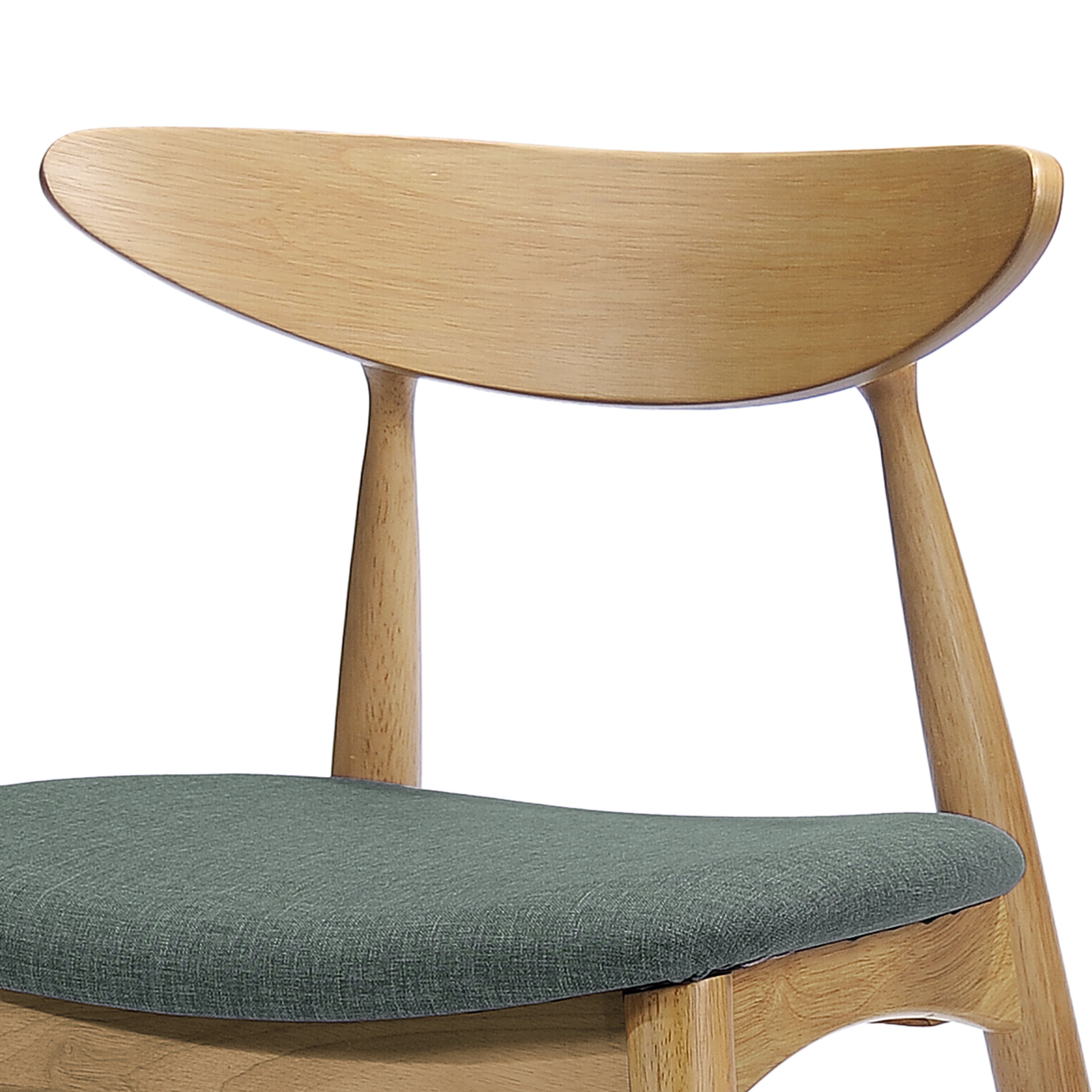 Modern Accent Chairs Set of 2 - Mid Century Style Upholstered Armchairs for Living Room, Bedroom & Office - Comfortable Lounge Chairs with Wooden Legs for Home Decor & Guest Seating