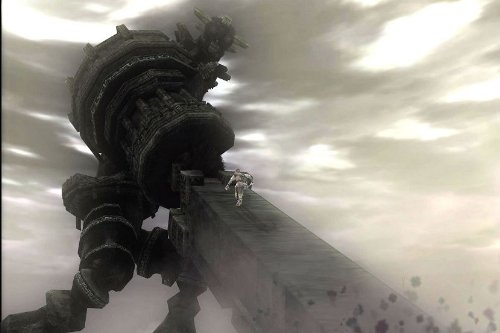 Shadow of the Colossus & ICO Movie Art Silk Fabric Wall Poster Print 36x24 inches - Vintage Video Game Decor for Living Room, Bedroom & Gaming Room