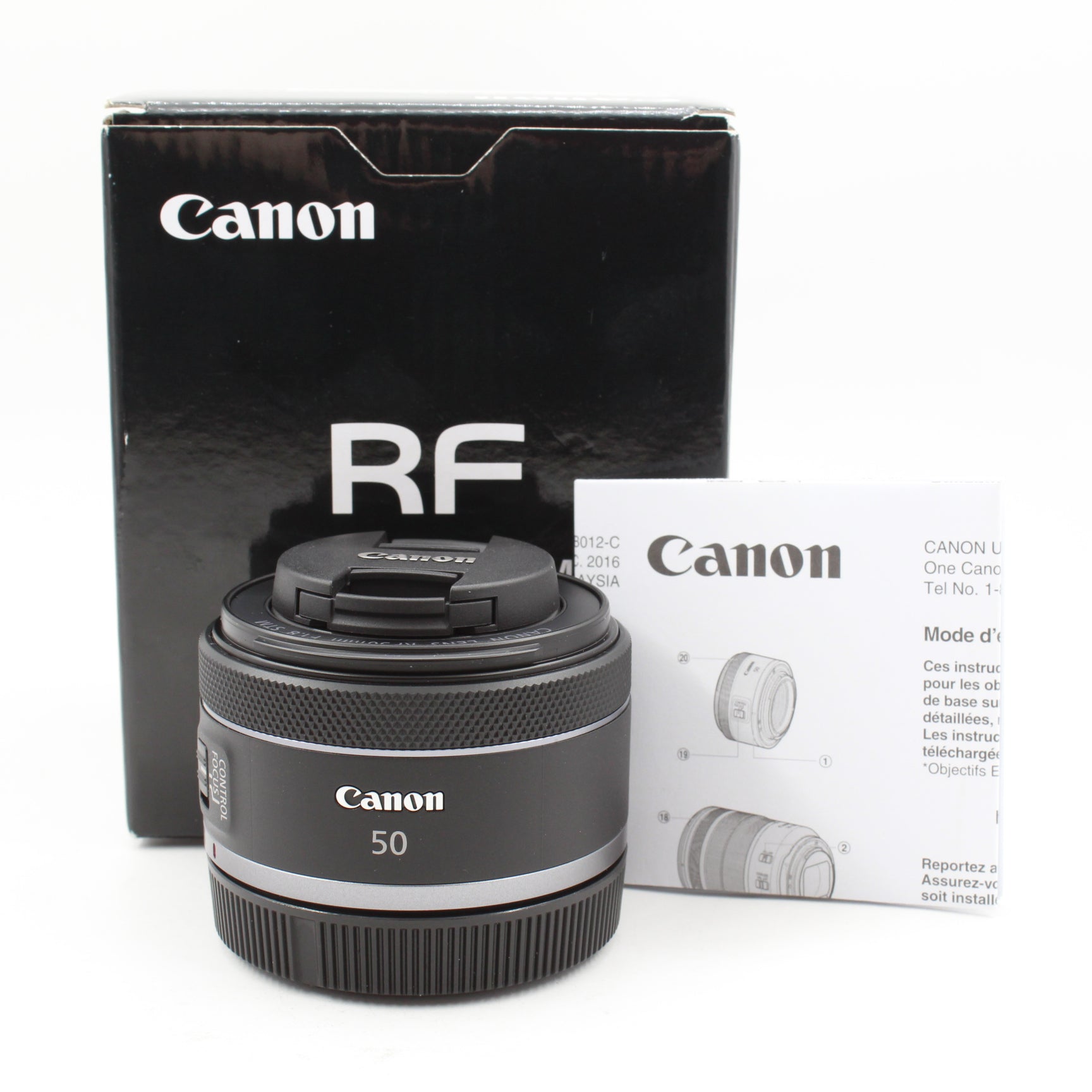 Open Box Excellent Condition Canon RF 50mm f/1.8 STM Lens - Premium Portrait & Low Light Photography for DSLR Cameras