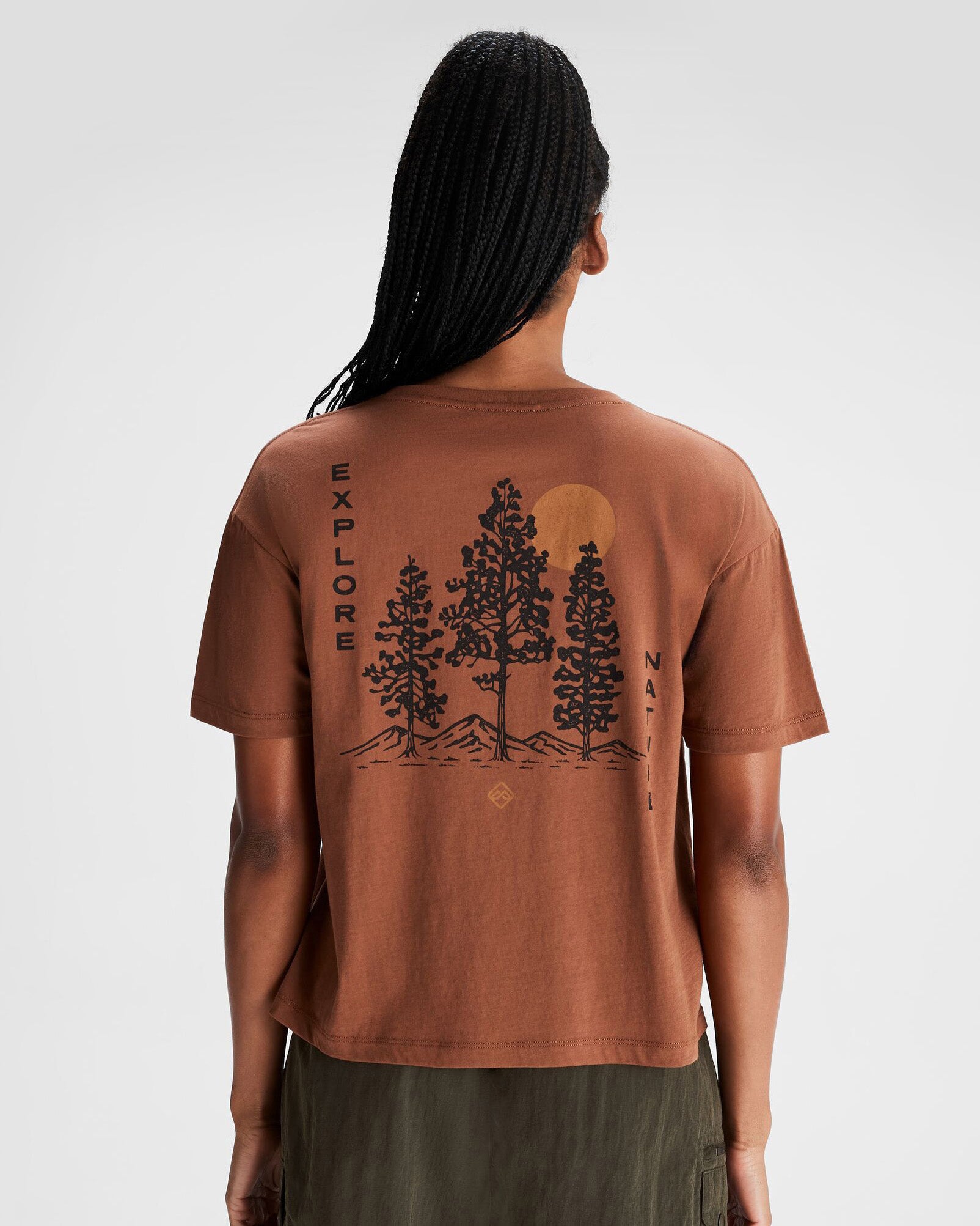 Women's Organic Cotton T-Shirt for Hiking & Outdoor Adventures - Breathable & Comfortable Explore Nature Tee - Perfect for Camping, Travel & Casual Wear