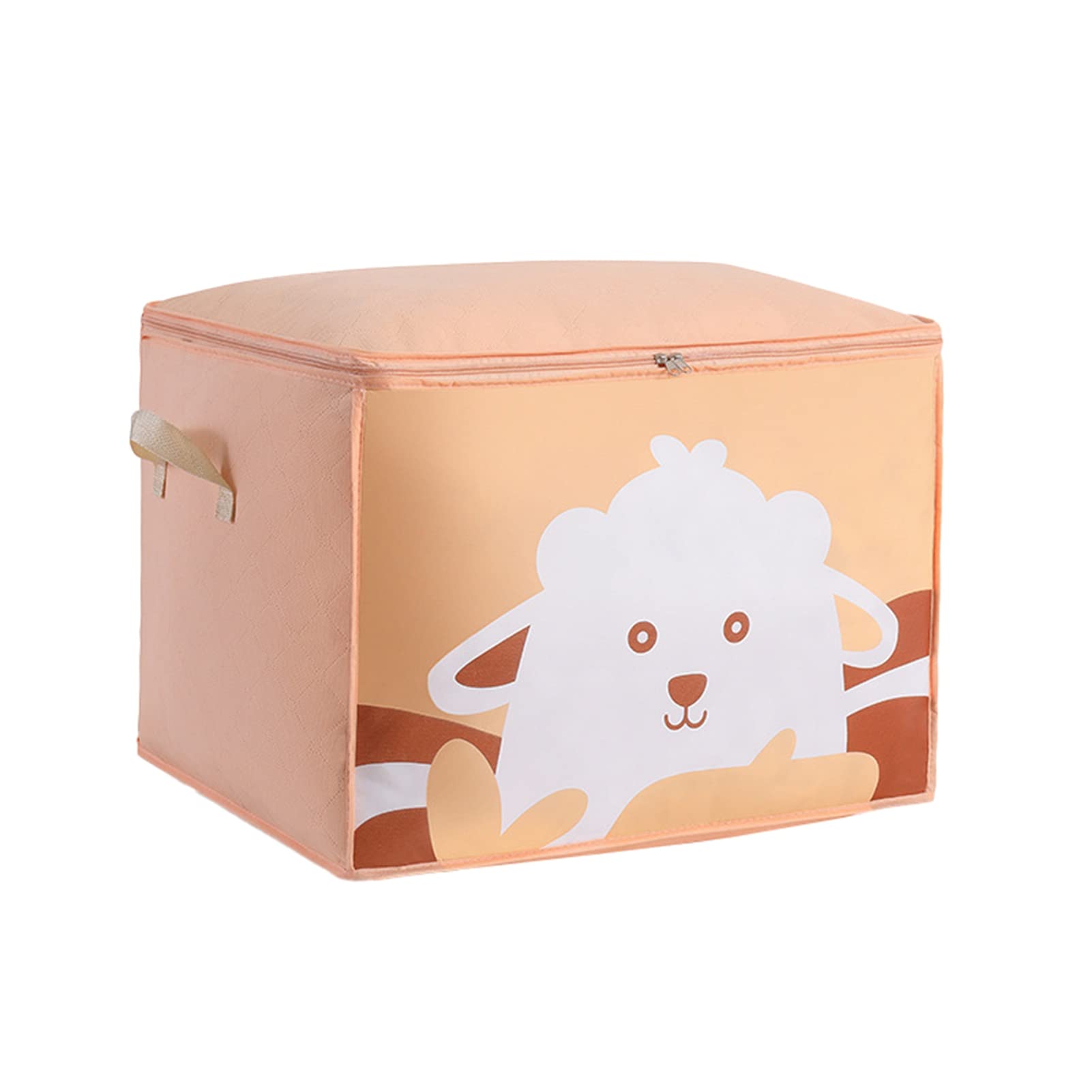 Large Capacity Foldable Quilt Storage Bag - Breathable Non-Woven Fabric with Strong Zipper for Home & Travel Organization