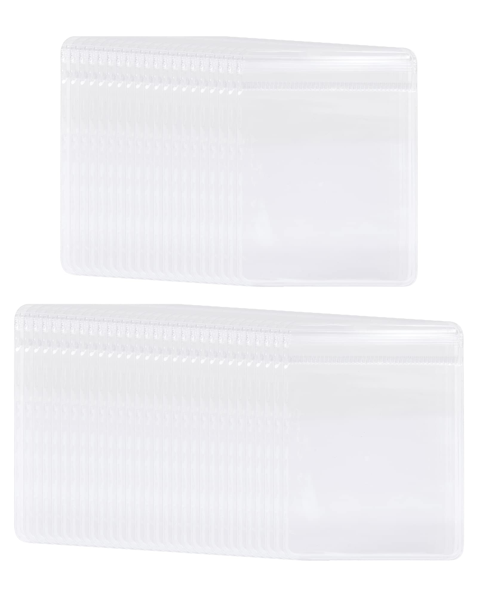 BAGSMART 50-Pack 2x3 Inch Small Clear Ziplock Jewelry Bags - PVC Earring Storage Pouches, Transparent Plastic Organizer for Rings, Necklaces & Bracelets - Perfect for Jewelry Display, Travel & Craft Organization (Hanging Bag Not Included)