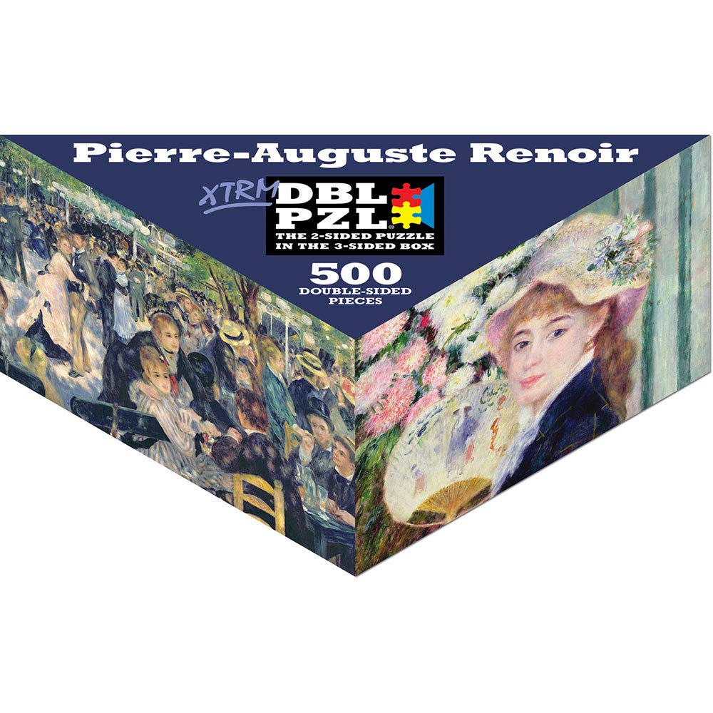 Pierre-Auguste Renoir 500 Piece Double-Sided Jigsaw Puzzle - Premium Art Puzzle for Adults by Pigment & Hue - Perfect for Home Decor, Relaxation & Family Game Night