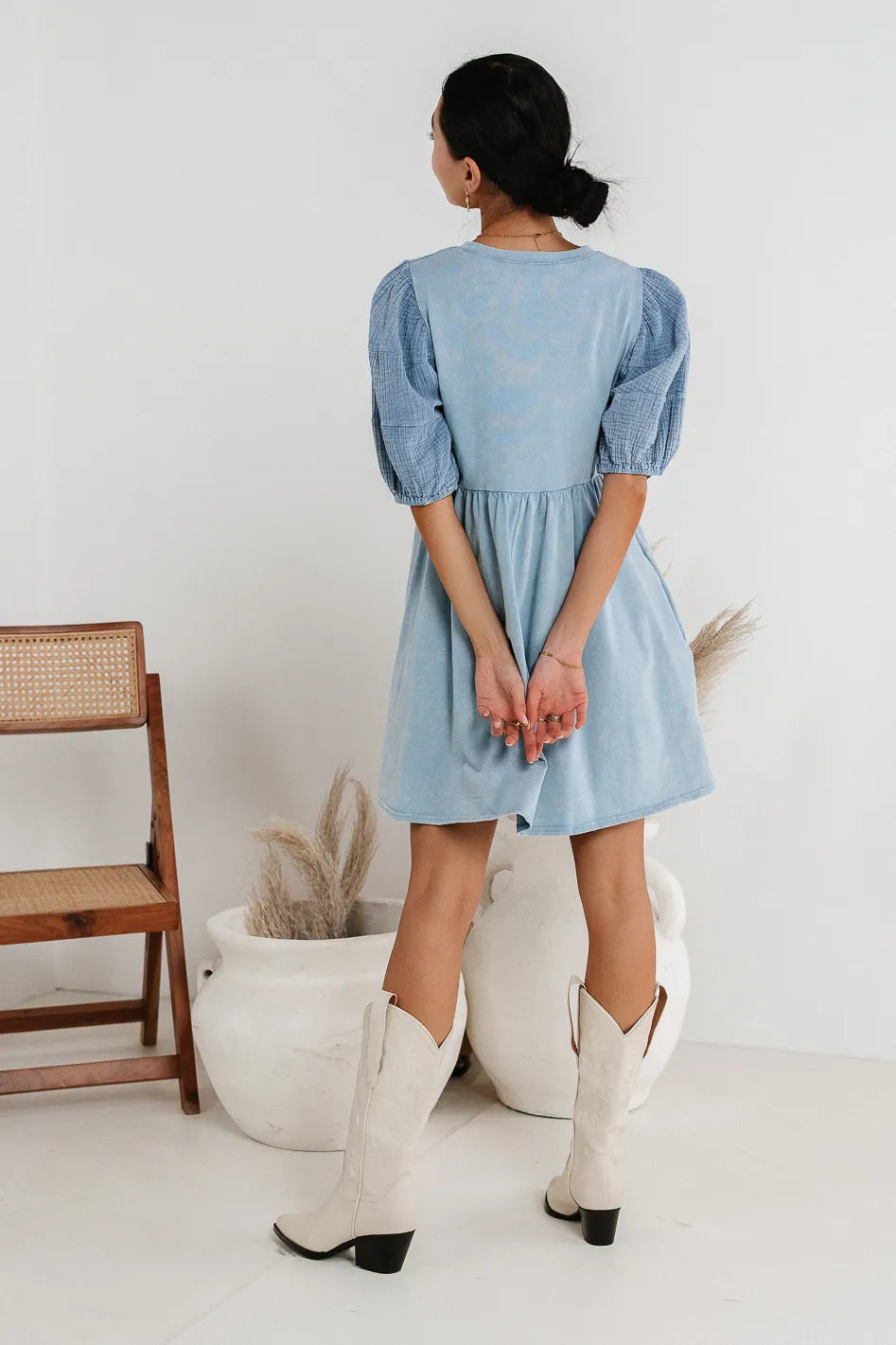 Stylish Andra Mini Dress in Blue - Perfect for Parties & Summer Outfits | Final Sale