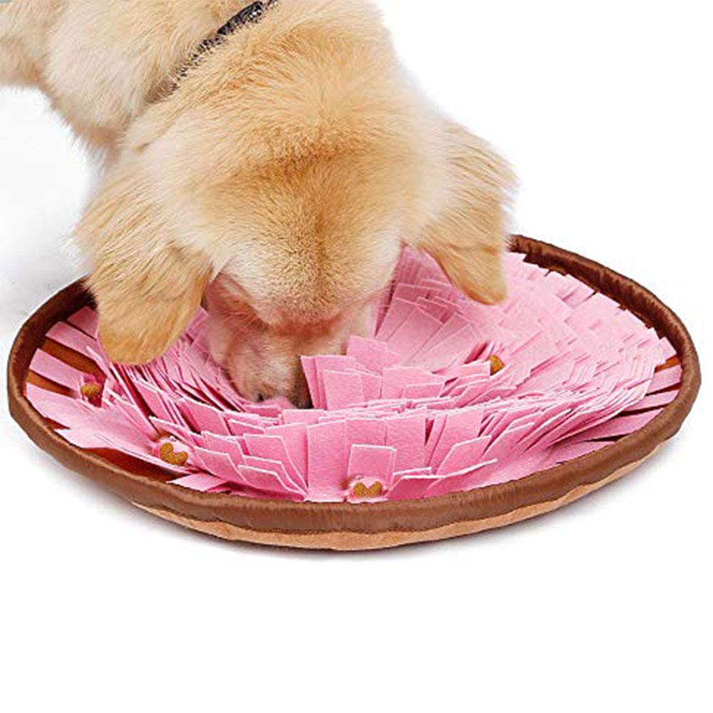 Oncpcare Slow Feeder Dog Mat - Snuffle Feeding Pad & Foraging Toy for Dogs & Cats - Stress Relief & Mental Stimulation for Small Pets - Perfect for Mealtime Enrichment & Nosework Games