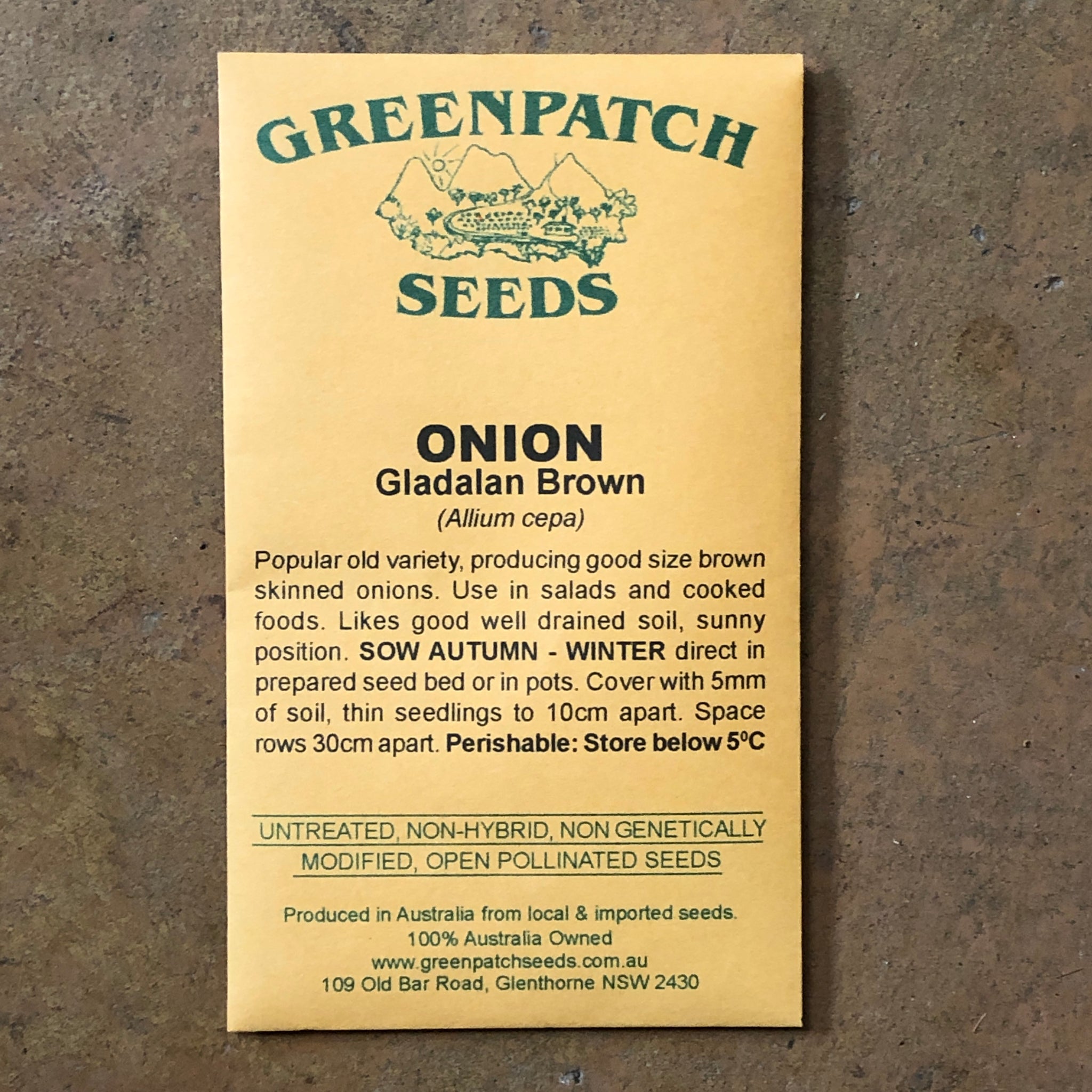 Organic Gladalan Brown Onion Seeds for Planting - Non-GMO, Heirloom Variety - Perfect for Home Gardens, Raised Beds & Container Gardening