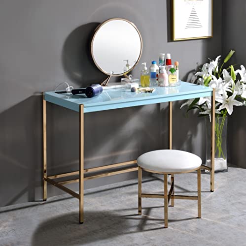 Baby Blue and Gold