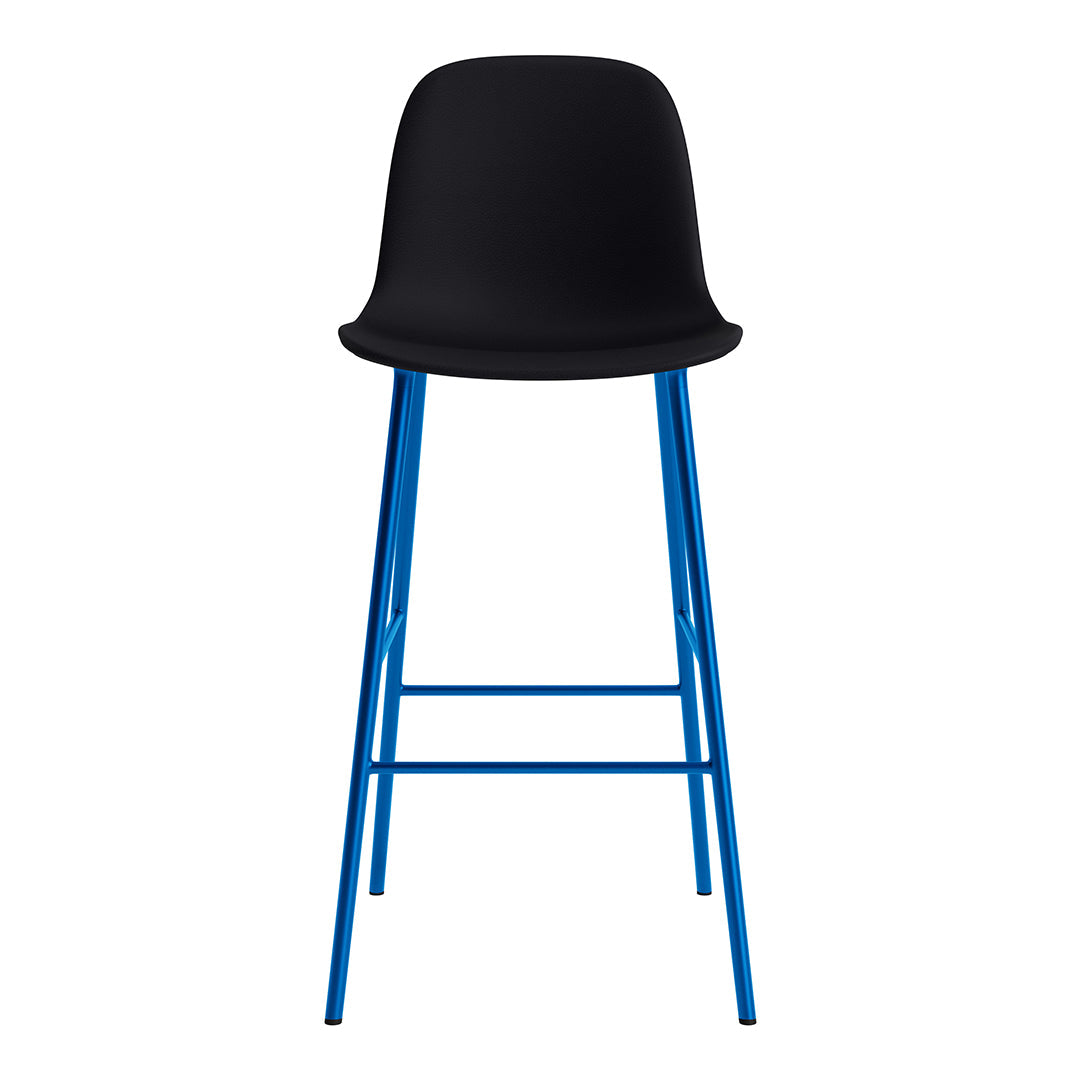Modern Form Bar Chair - Fully Upholstered Counter Stool with Comfortable Seat - Perfect for Kitchen Islands, Breakfast Bars & Home Bars