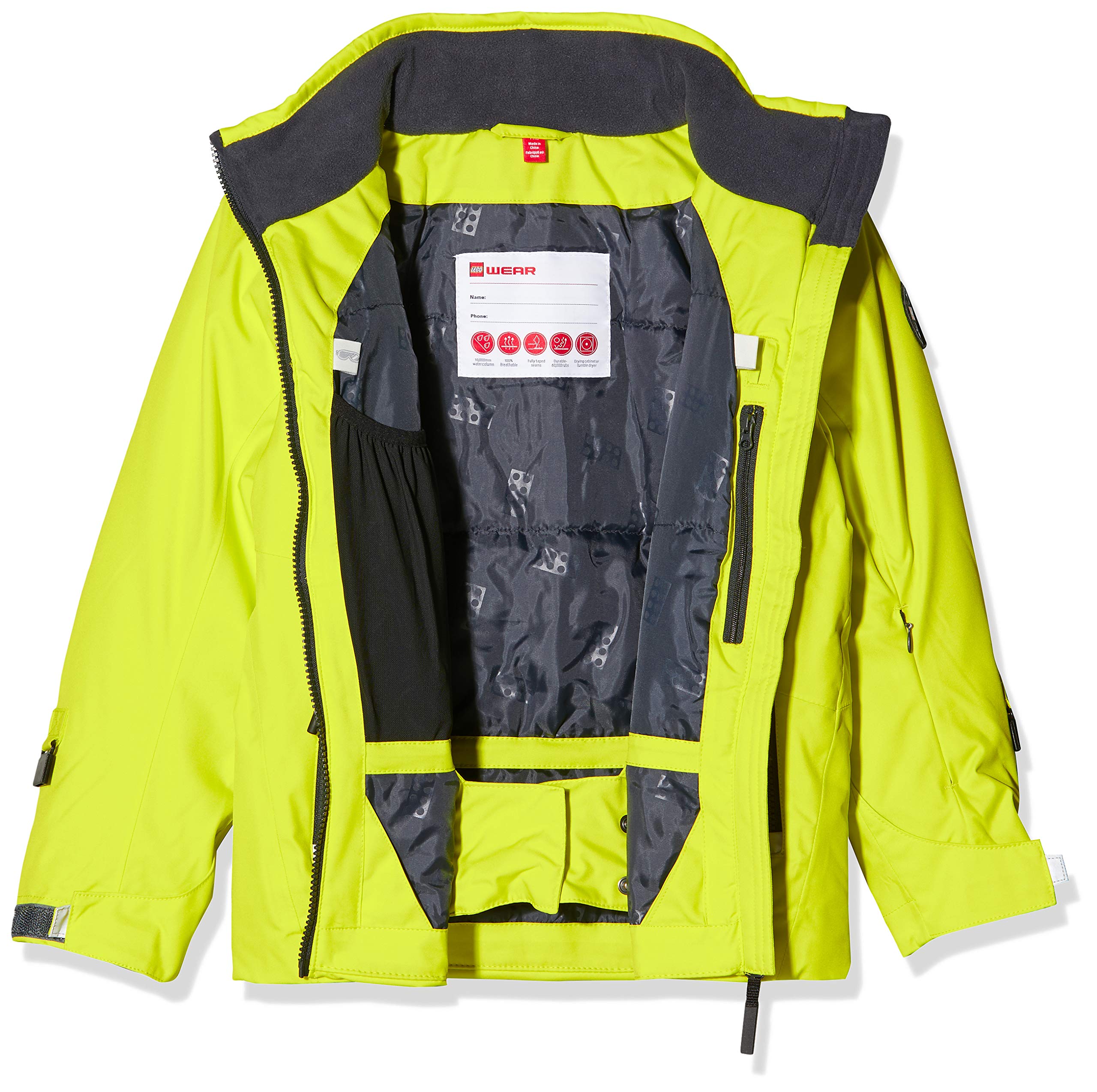 LEGO Kids' Jacket with Headphone Cord Hole & Removable Hood - Perfect for School, Play & Outdoor Activities