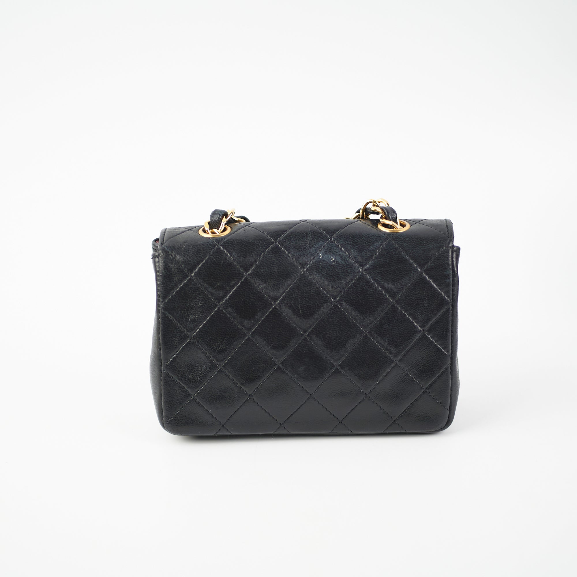 Chanel Mini Vintage Lambskin Black Flap Bag - Authentic Luxury Crossbody Purse for Women | Perfect for Date Night, Parties & Special Occasions