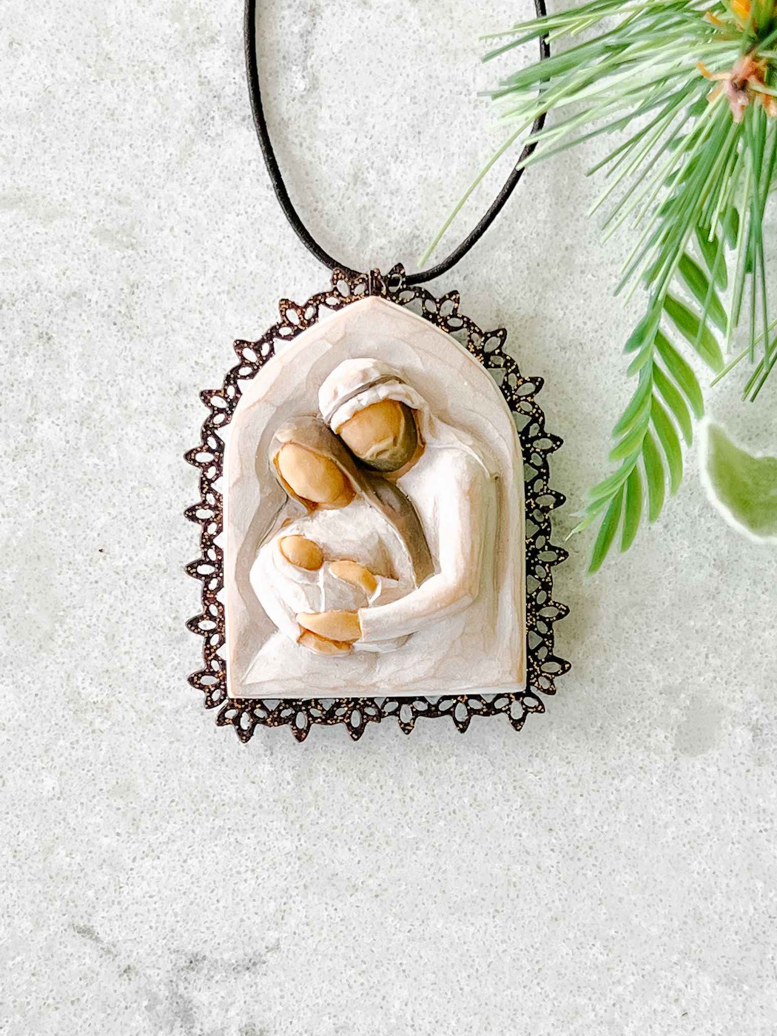 Holy Family Christmas Ornament - Handcrafted Religious Decor for Tree, Home & Holiday Celebrations