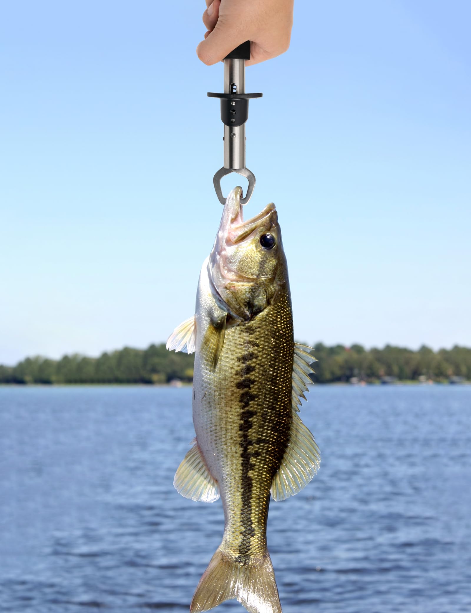 **Pullther Fish Lip Gripper - Multi-Function Fishing Pliers for Saltwater, Fly & Ice Fishing - Durable Fishing Gear & Perfect Gift for Anglers (Great for Catch & Release, Boat Fishing & Outdoor Adventures)**