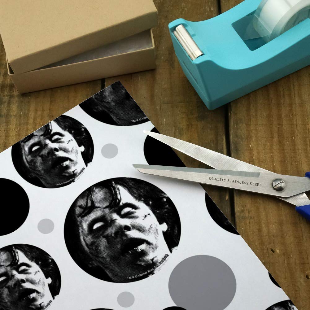 The Exorcist Regan Horror Movie Gift Wrap Paper Roll - Scary Halloween Party Decorations, Birthday Wrapping, Christmas Present Paper