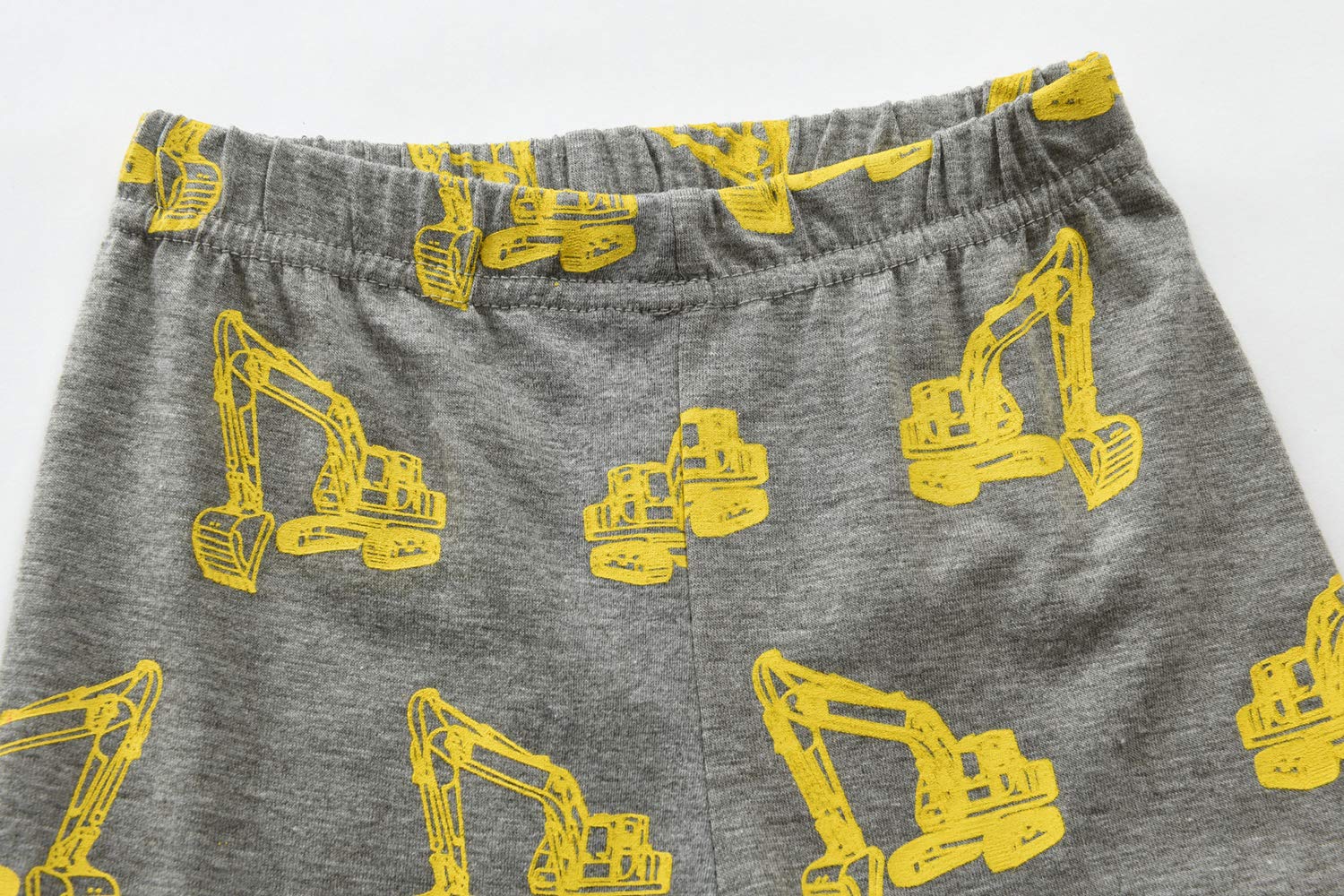Little Hand Toddler Boys Pajama Set - Cotton Monster Truck & Planets Sleepwear with Long Sleeves | Soft Excavator Themed PJs for Kids | Perfect for Bedtime, Lounging & Playdates