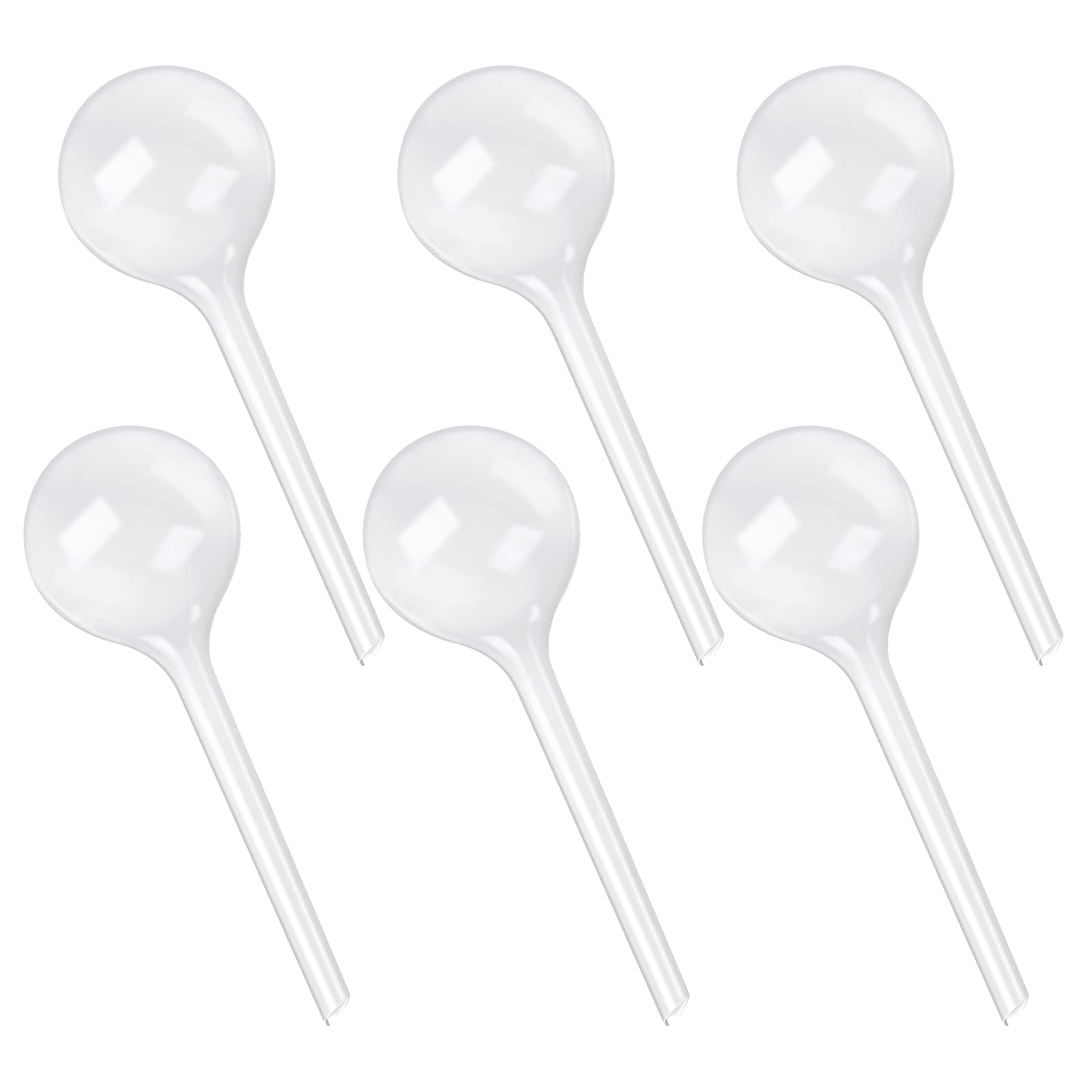 6Pcs Self Watering Globes - Automatic Plant Watering Bulbs for Indoor & Outdoor Plants, Plastic Aqua Bulbs Garden Watering Device for Houseplants - Perfect for Vacation Care, Office Decor & Home Gardening