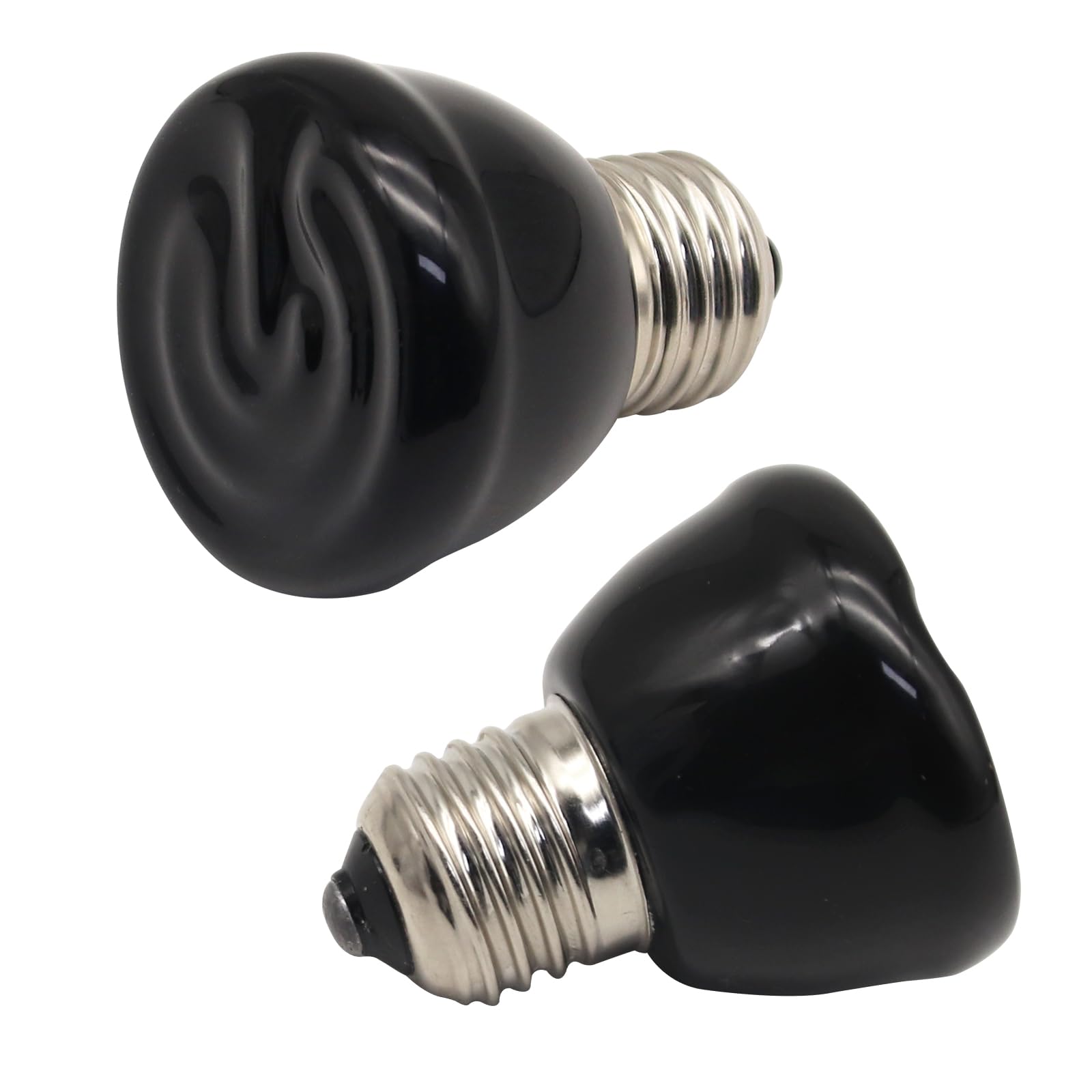 25W Mini Reptile Heat Lamp - Infrared Ceramic Heat Emitter Bulb for Terrariums, No Light Emission - Perfect for Snakes, Turtles, Lizards, Amphibians & Chicken Coops - Ideal for Nighttime Heating Without Disturbing Pets