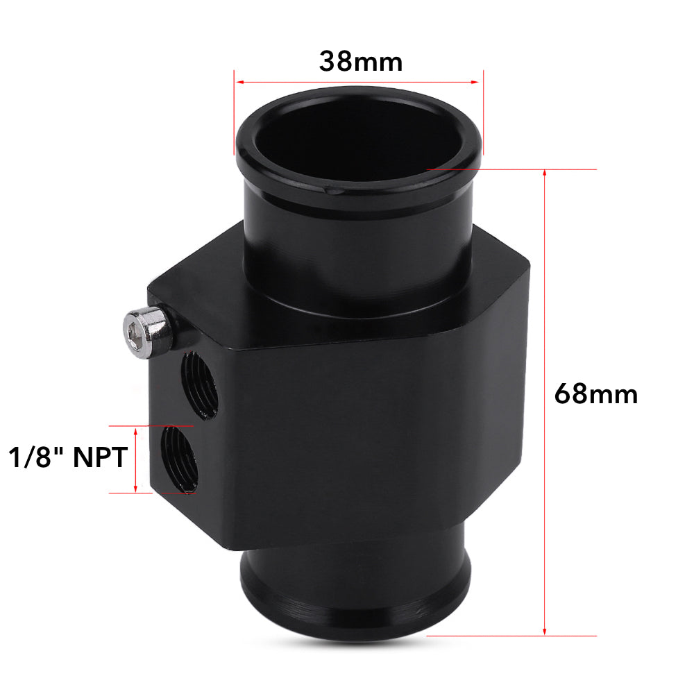 38mm Radiator Hose Adapter with 2 Stage Electric Fan Temperature Ground Switch - Perfect for Car Cooling System Upgrades & Engine Temperature Control