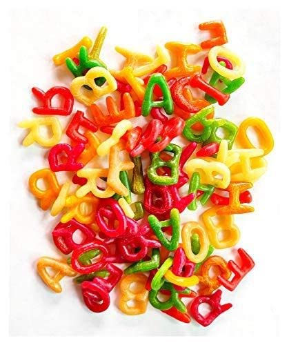 Neotea Alphabet Fryums Snacks - Crunchy Dried Alphabet Chips Mix, Colorful Homemade Papad Finger Chips (200g) | Perfect for Tea Time, Kids Lunch Boxes & Party Snacks