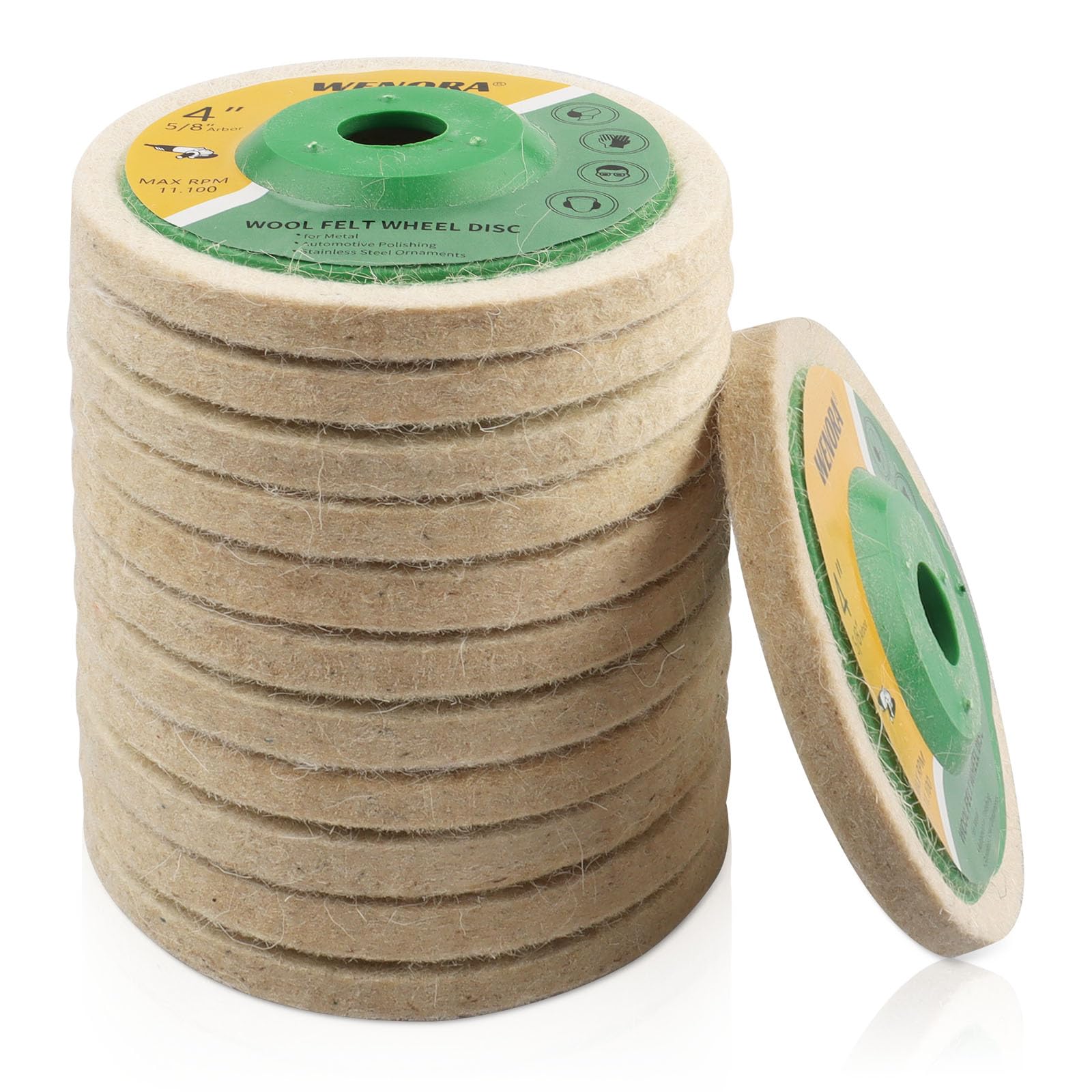 4 Inch Wool Felt Polishing Wheel Disc for 4.5