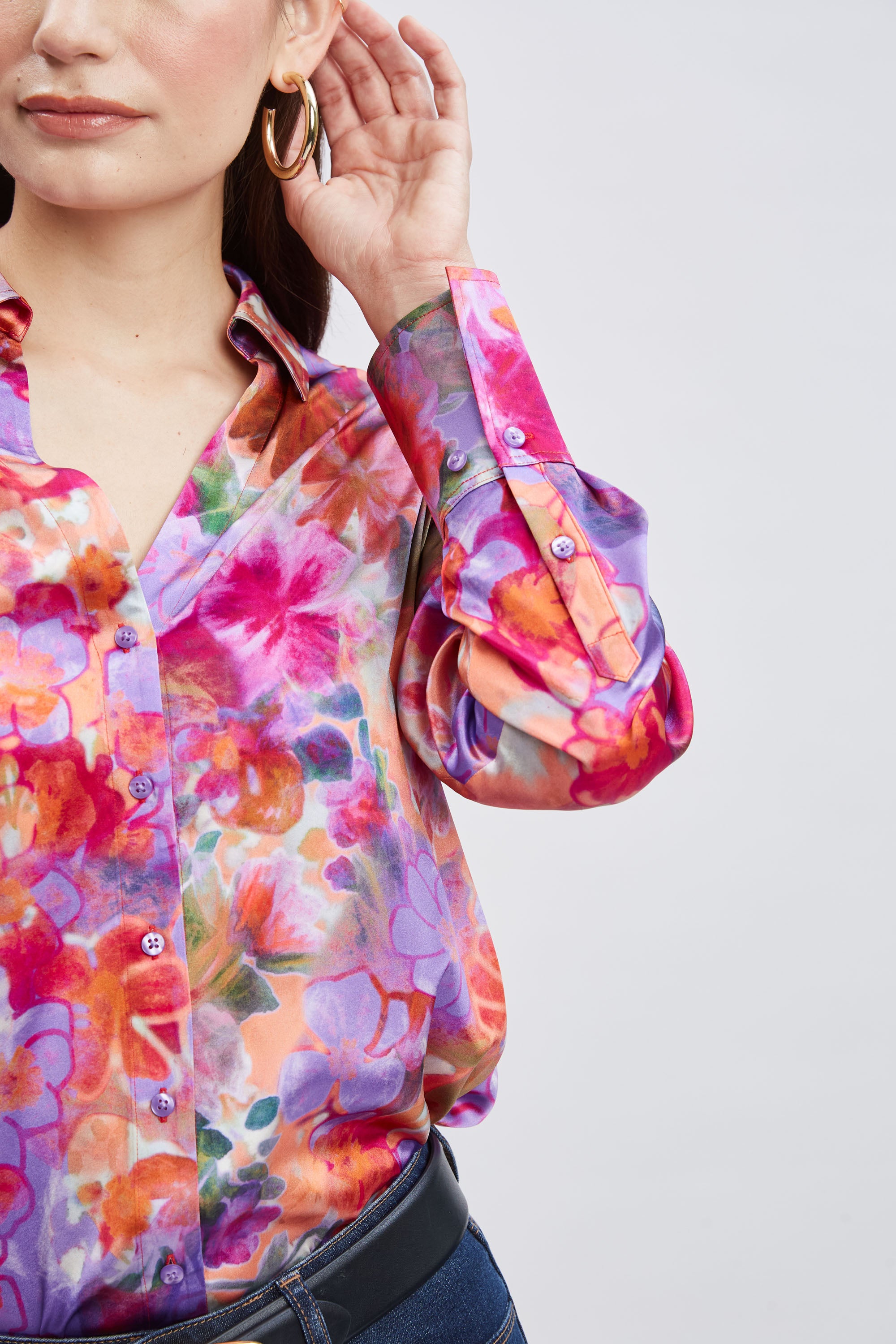 Premium Silk Bloomsbury Button Down Shirt for Men & Women | Elegant Dress Shirt for Office, Date Night & Formal Occasions