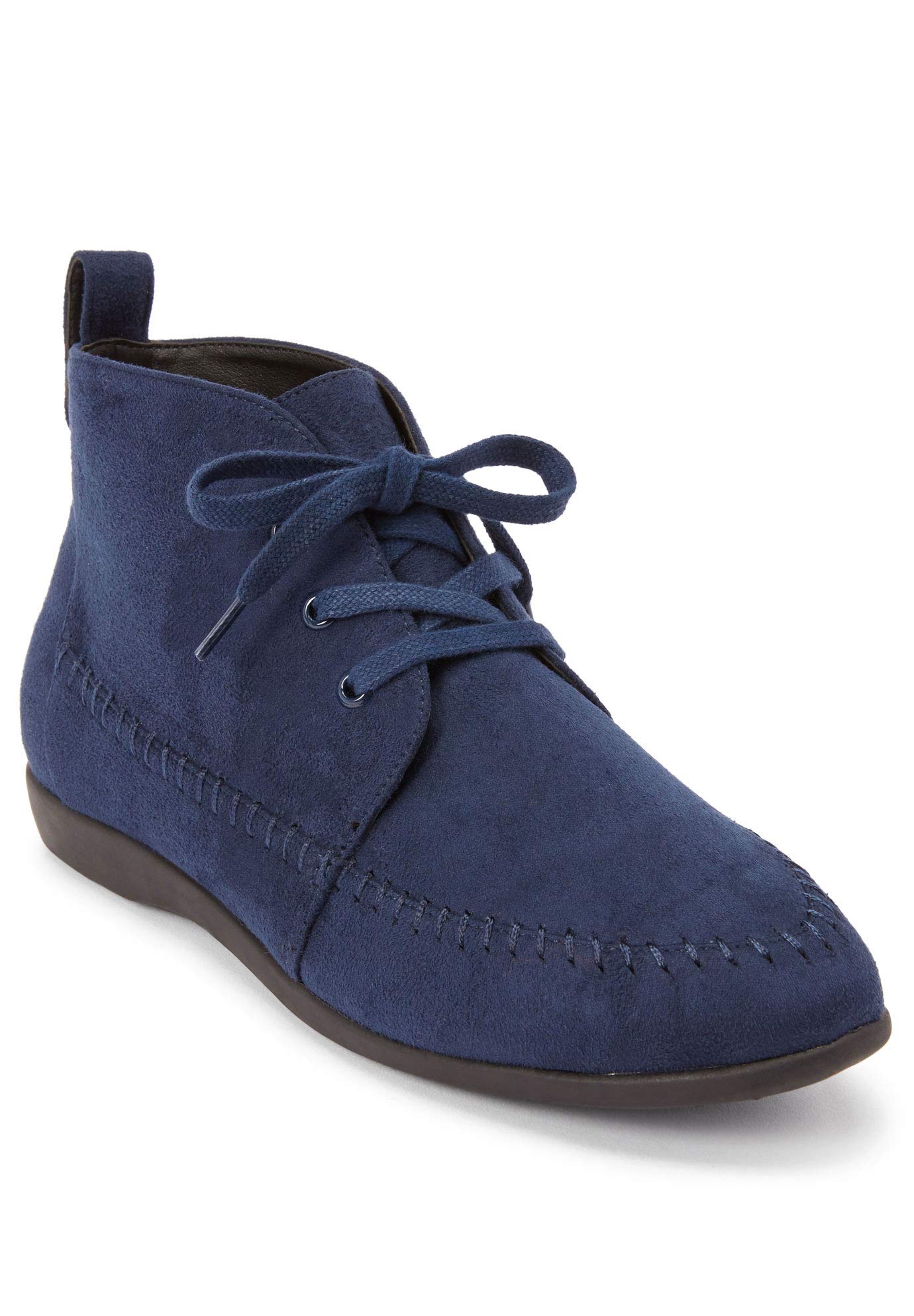 Comfortview Women's Wide Width The Elsa Bootie - Stylish & Comfortable Ankle Boots for Wide Feet | Perfect for Work, Casual Outfits & Winter Wear