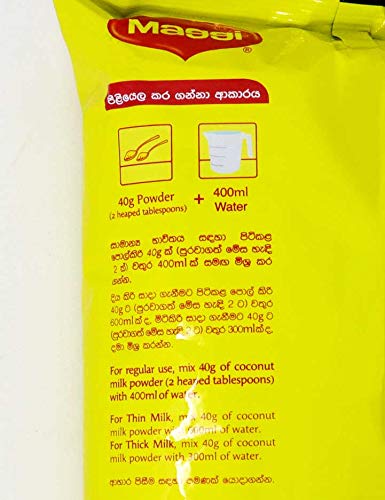 Maggi Coconut Milk Powder 1kg (2.2Lb) - Premium Instant Coconut Powder for Cooking, Baking & Beverages | Vegan, Gluten-Free | Perfect for Curries, Desserts, Smoothies & Coffee Creamer