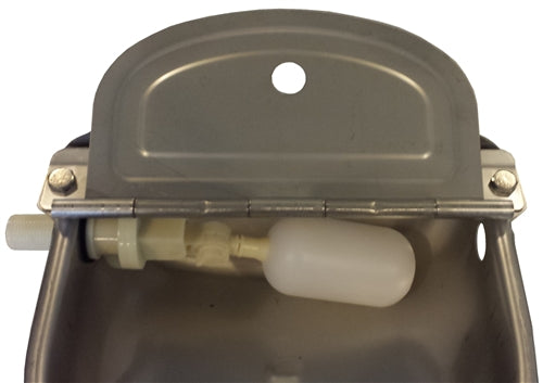 Rite Farm Automatic Livestock Waterer - Stainless Steel Stock Tank Drinker with Hose & Fittings - Ideal for Cattle, Horses & Farm Animals Watering System