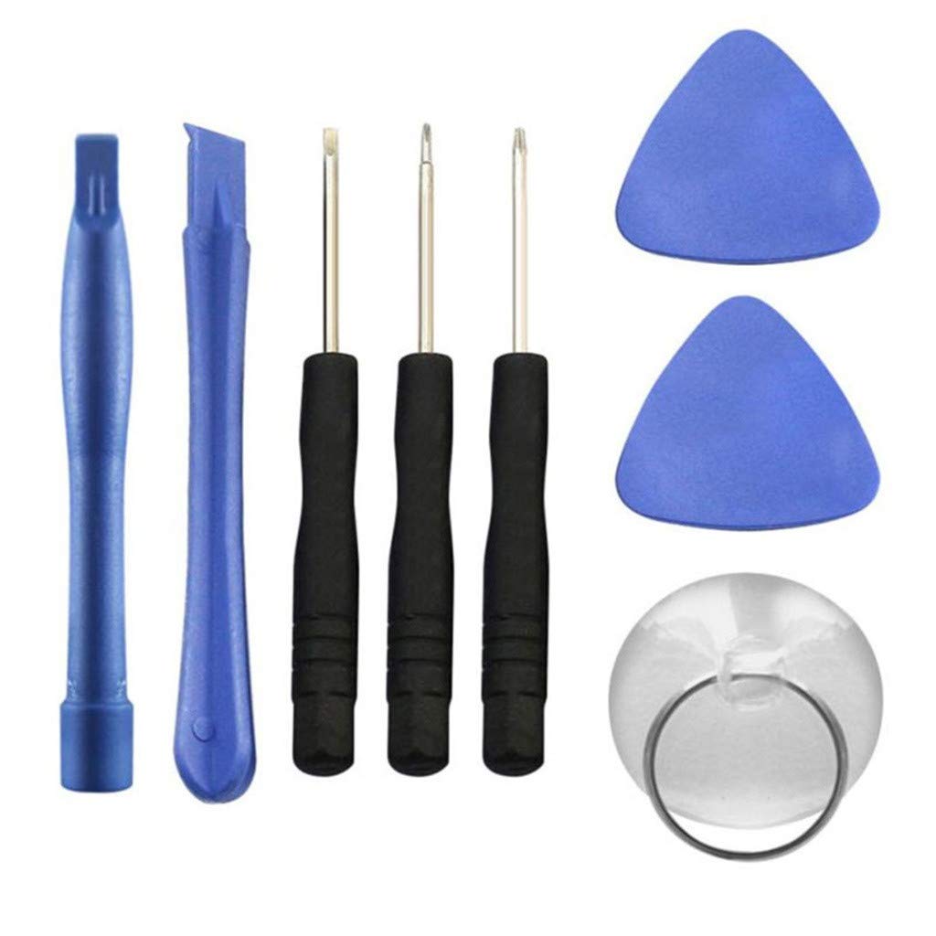 8-in-1 Smartphone Repair Kit - Compatible with iPhone & Android - Cell Phone Opening Pry Tools with Screwdriver Set - Multicolor DIY Home Improvement Tool Kit for Screen Replacement & Battery Repair