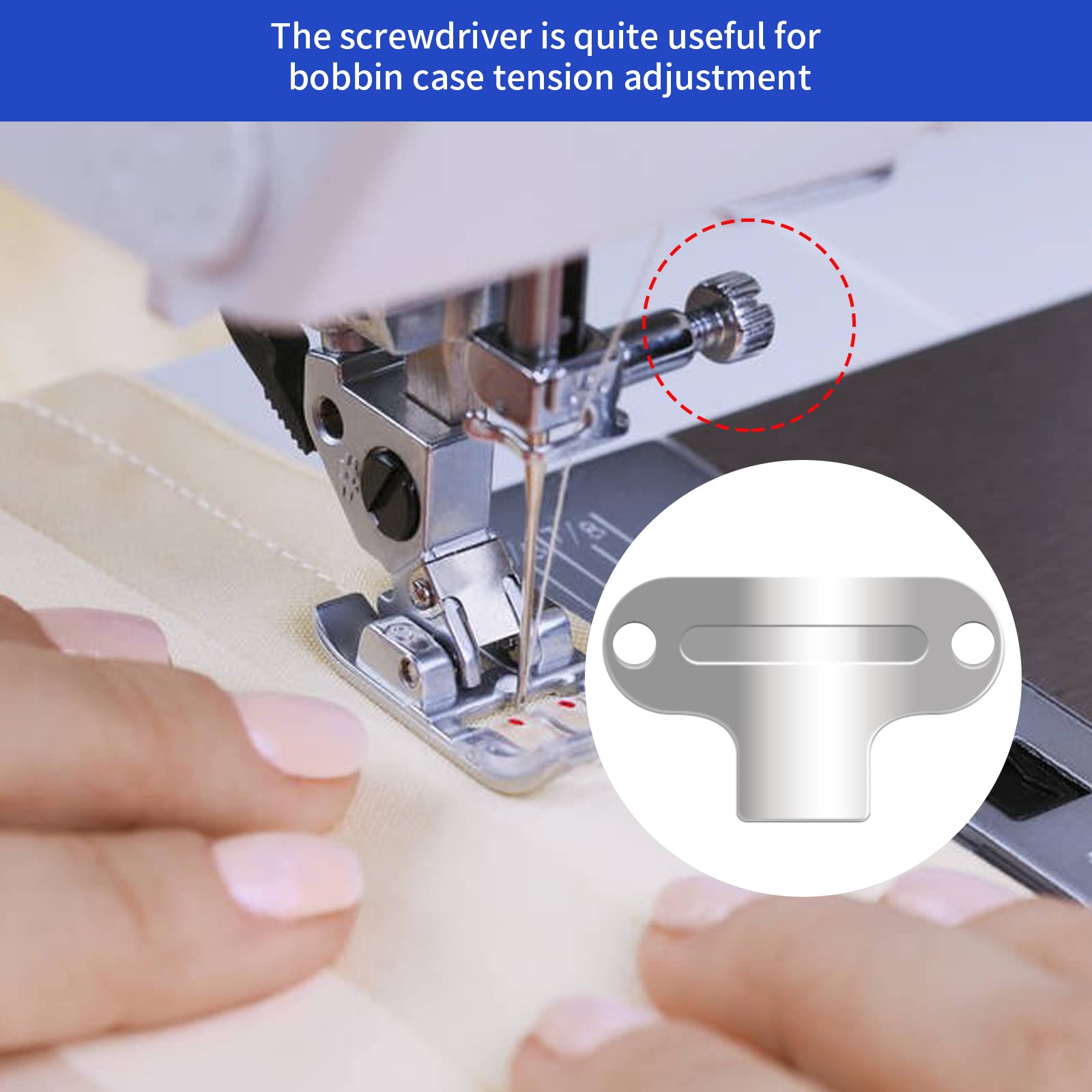 7-Piece Sewing Machine Cleaning Kit with Tweezers, Fluff Brush, Needle Board & Screwdrivers - Essential Sewing Machine Repair Tools for Maintenance & DIY Fixes - Perfect for Home Tailoring, Quilting & Craft Projects