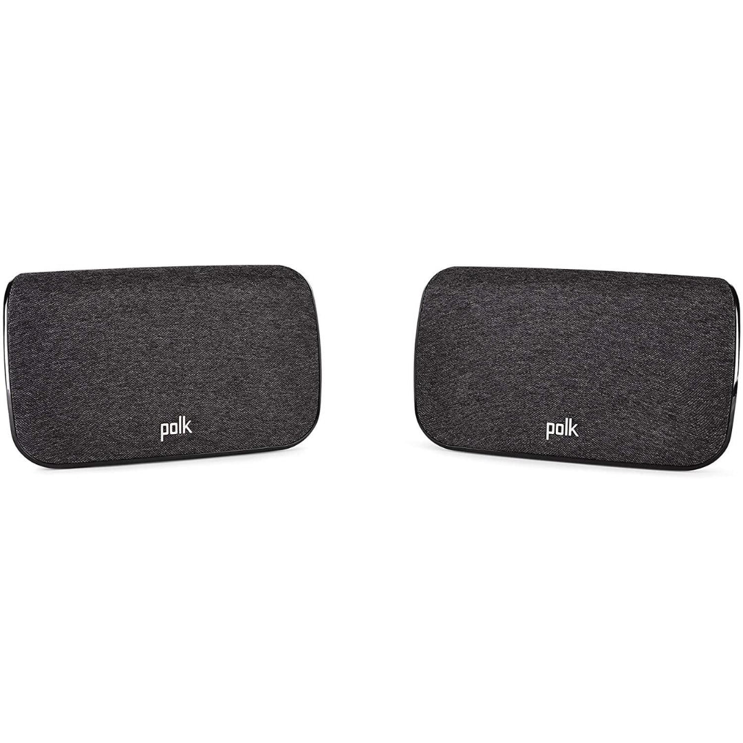 Polk SR2 Wireless Surround Speakers for Polk Soundbars - Premium Wireless Audio for Home Theater, Gaming & Movies (Pair)