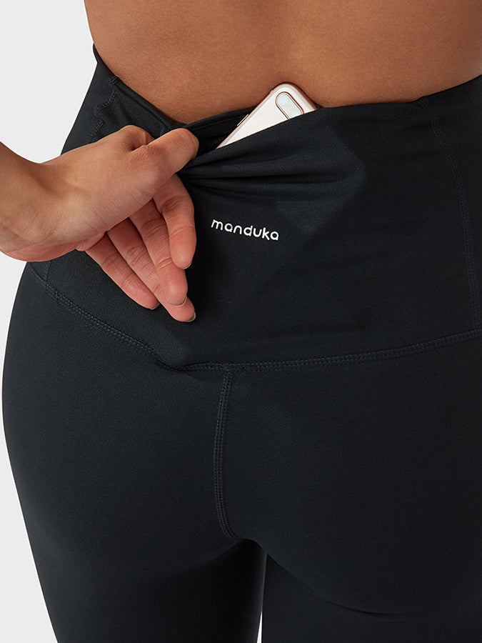 Manduka Foundation High Rise Women's Leggings - Yoga Pants for Women with Tummy Control - Perfect for Yoga, Pilates, Gym & Everyday Wear