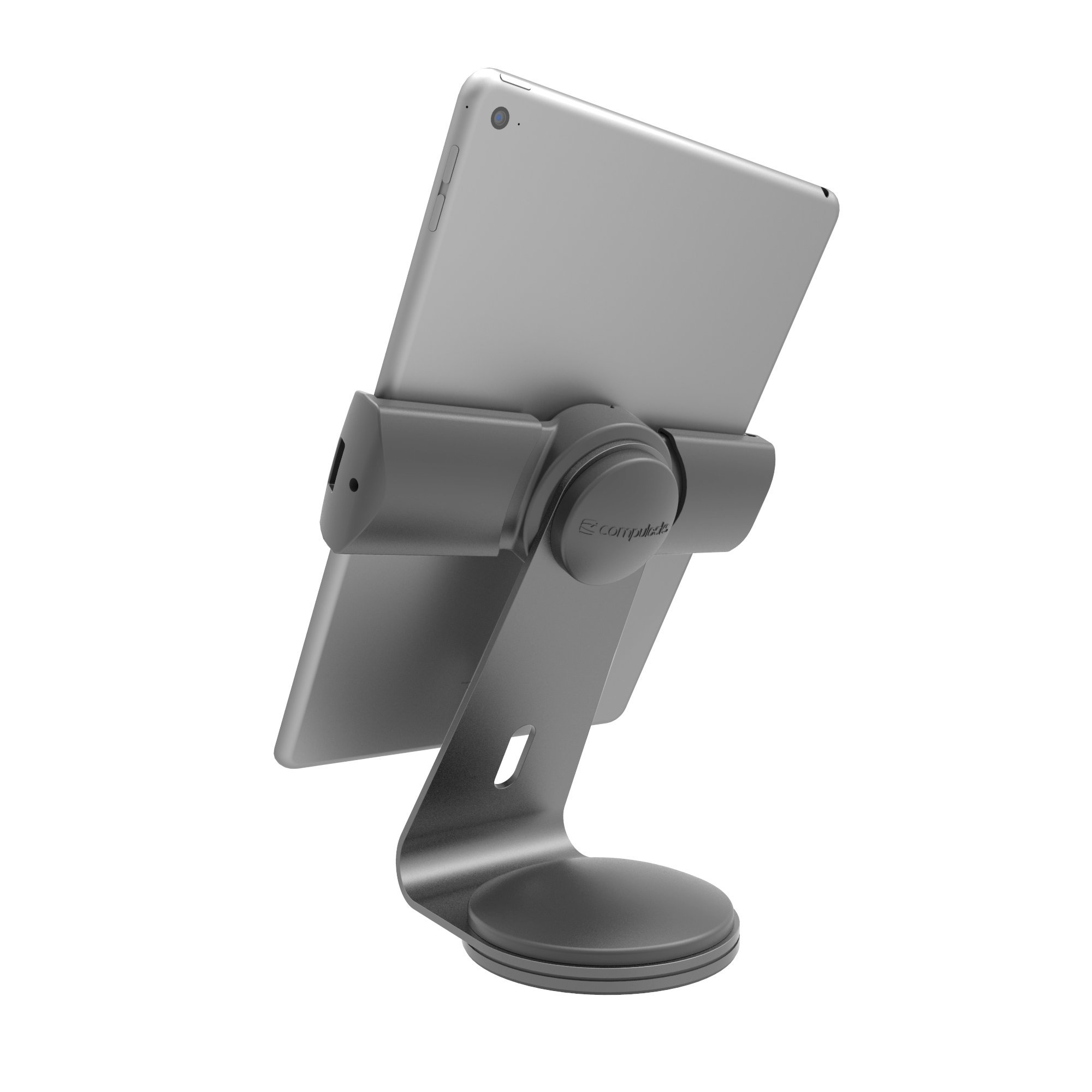 Maclocks UCLGSTDS Cling 2.0 Universal Tablet Security Stand Holder for 7-13 Inch iPads & Android Tablets (Silver) - Secure Display for Retail Stores, Restaurants & Offices