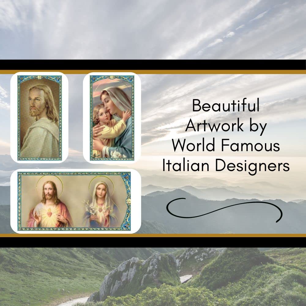 Our Lady of Medjugorje Laminated Catholic Prayer Cards - Pack of 25 Holy Cards with Prayer on Back for Devotion, Rosary & Religious Gifts | Perfect for Prayer Groups, First Communion & Faith-Based Events