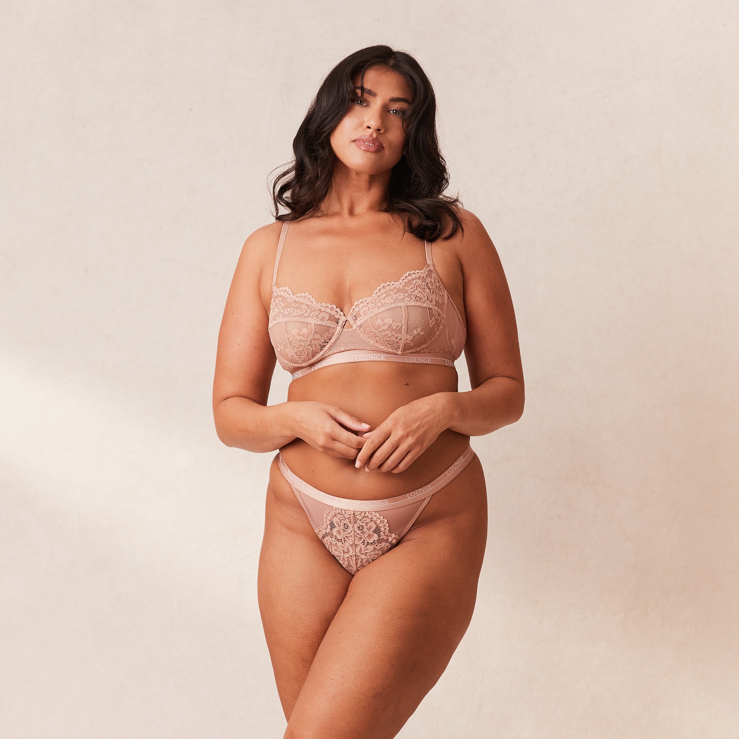 Blossom Balcony Bra - Comfortable Lace Underwire Bra for Women in Dusty Rose | Perfect for Everyday Wear, Date Nights & Special Occasions