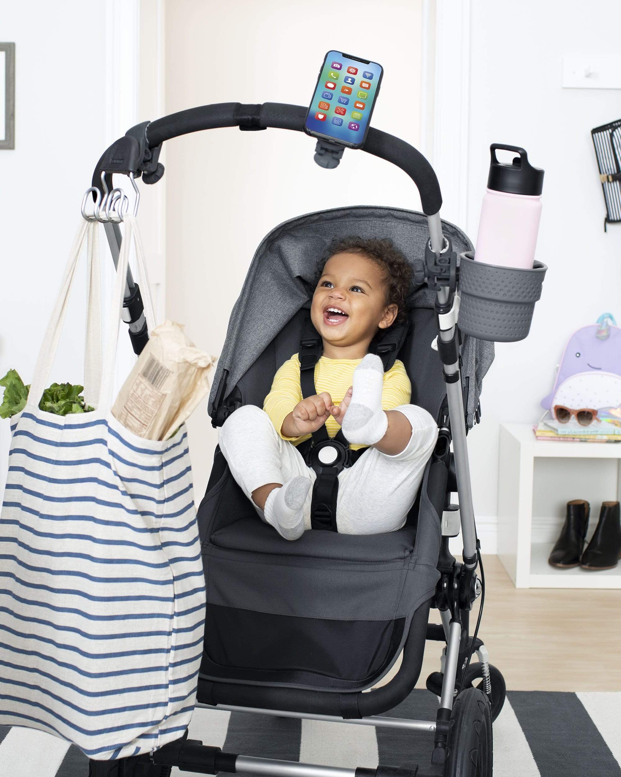 Skip Hop Stroll & Connect Universal Cup Holder for Strollers - Insulated Drink Holder for Baby Carriages, Travel & Outdoor Activities
