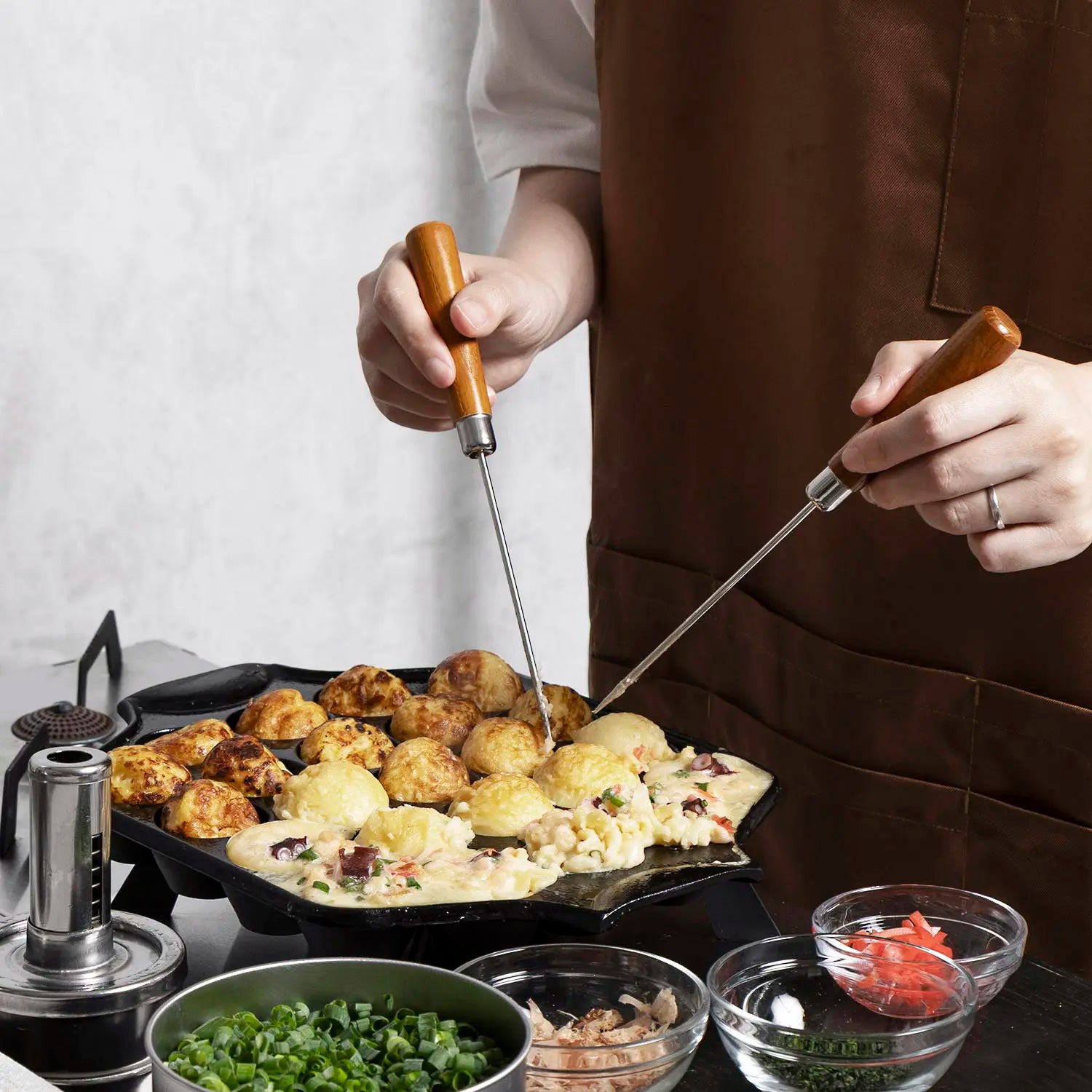 Premium Iwachu Nambu Cast Iron Takoyaki Pan - 23 Ball Japanese Grill Pan for Authentic Octopus Balls | Perfect for Home Cooking, Party Snacks & Japanese Cuisine Lovers