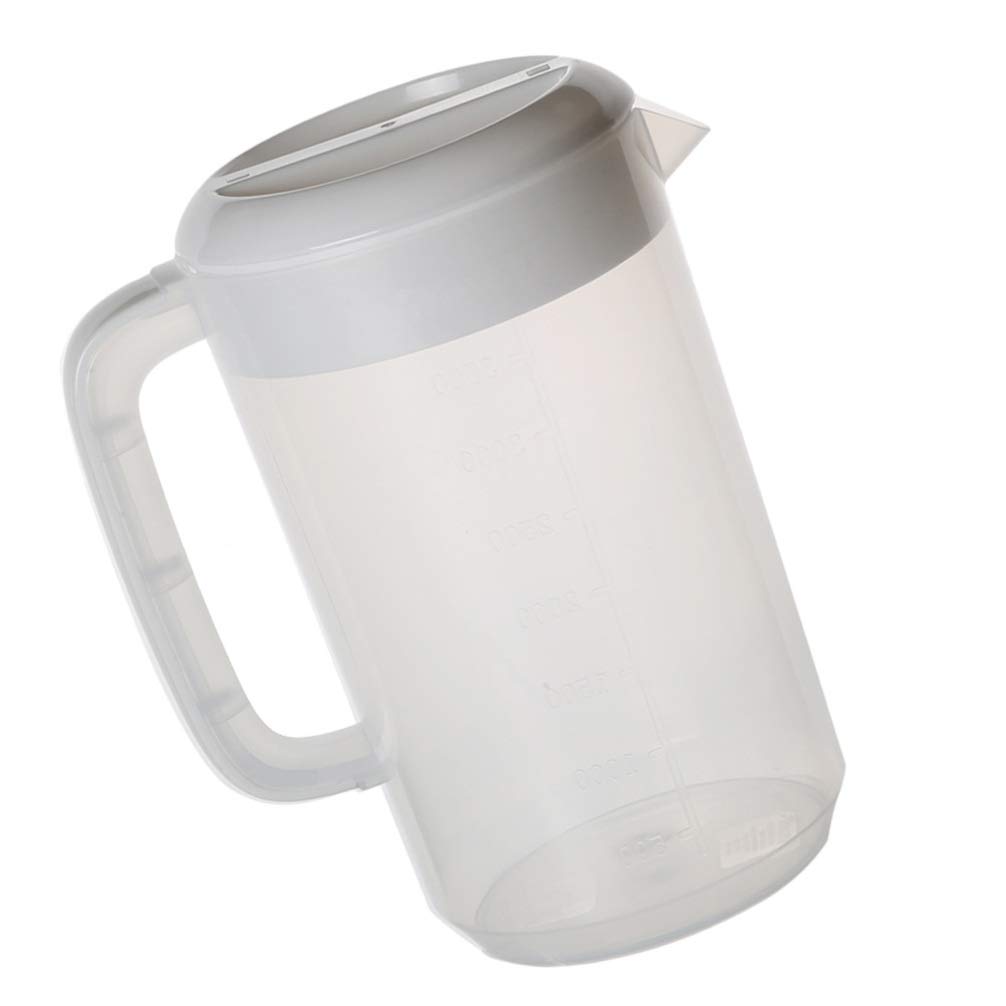 Luxshiny 2500ml Glass Water Bottle with Sealed Lid - Clear Iced Tea Pitcher for Hot & Cold Beverages - Perfect for Home, Office, and Outdoor Use